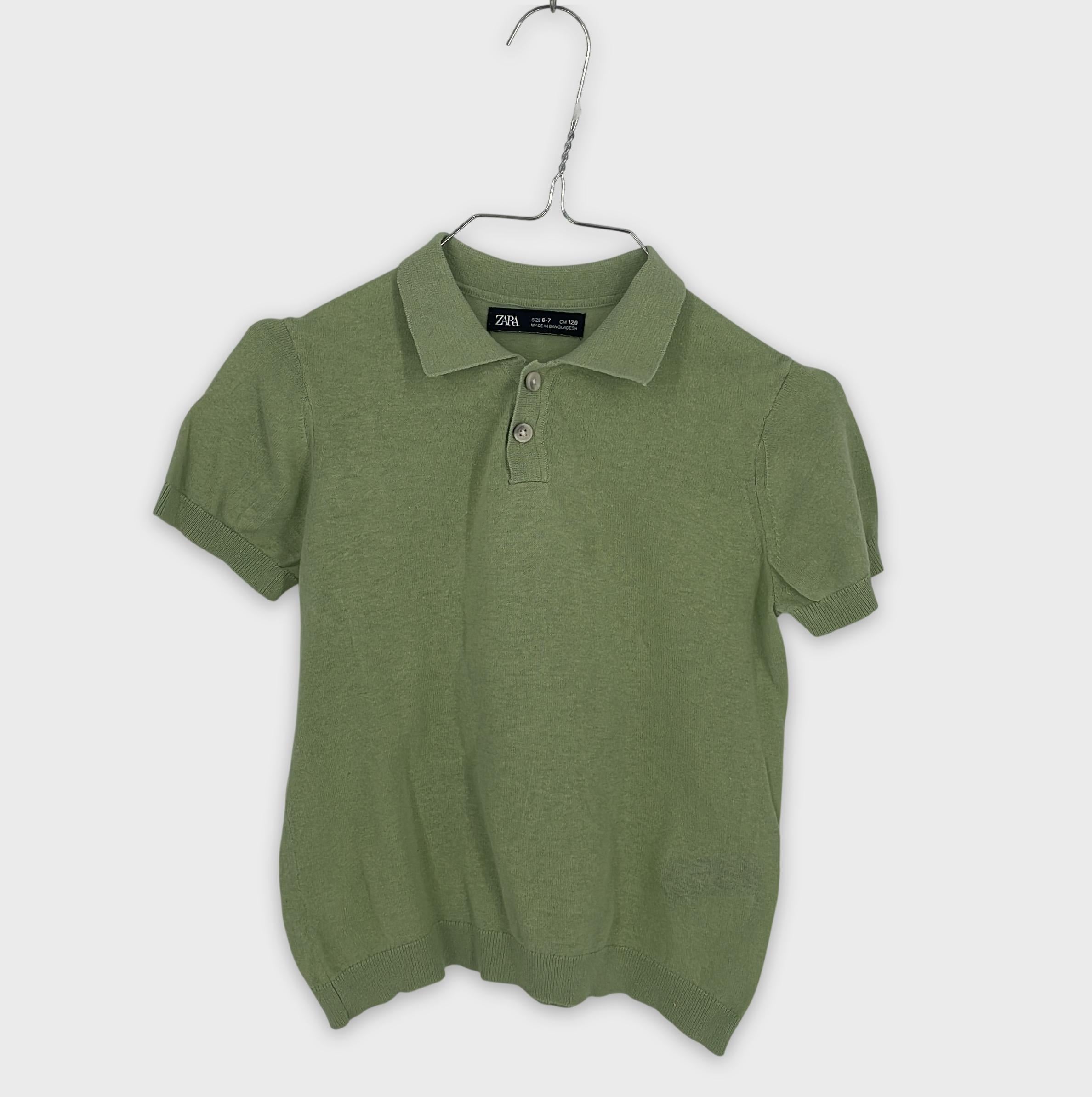 0-ZARA - Polo court en maille - 6-7 ans