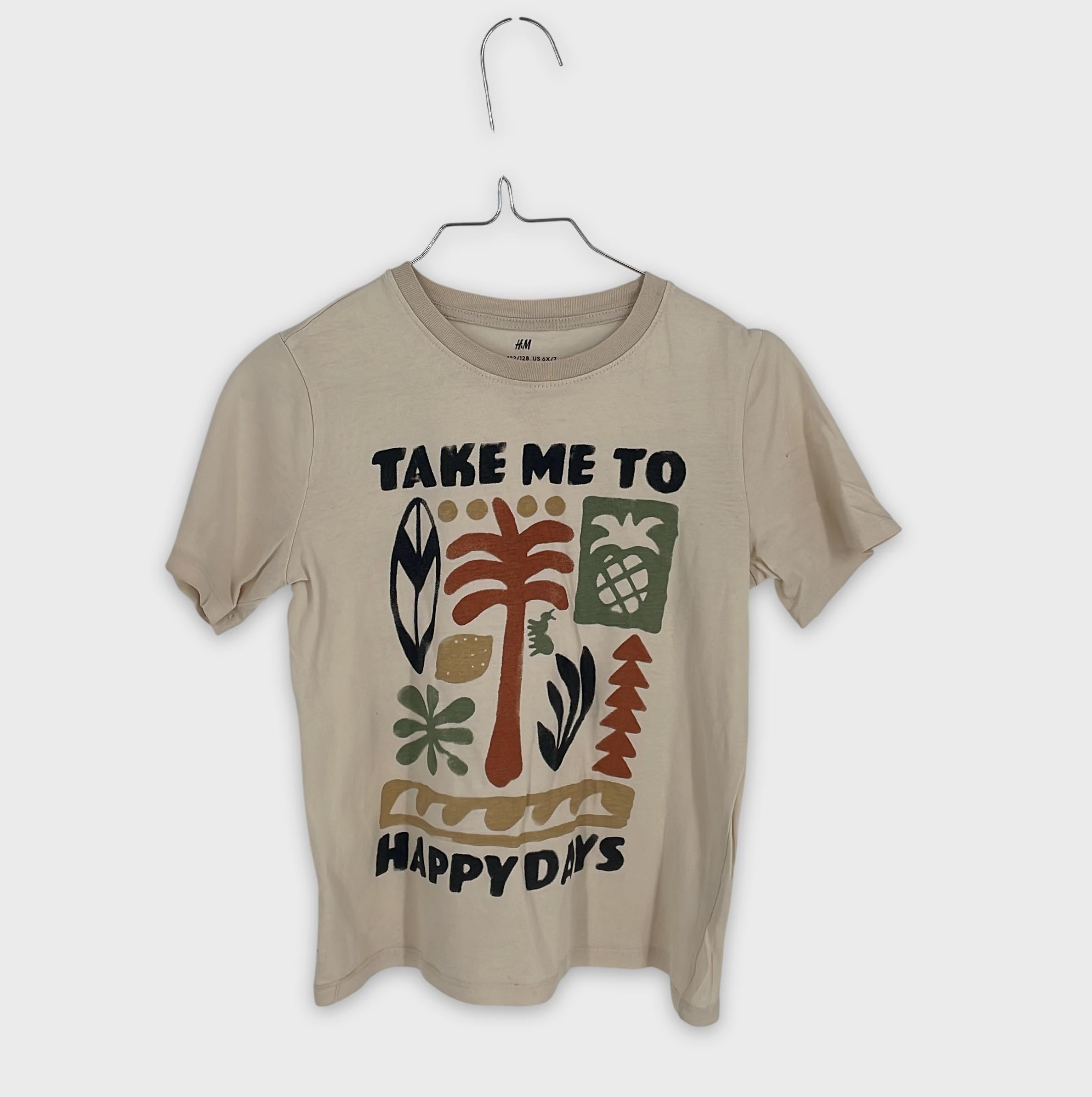 0-H&M - T-shirt à motif - 6-8 ans