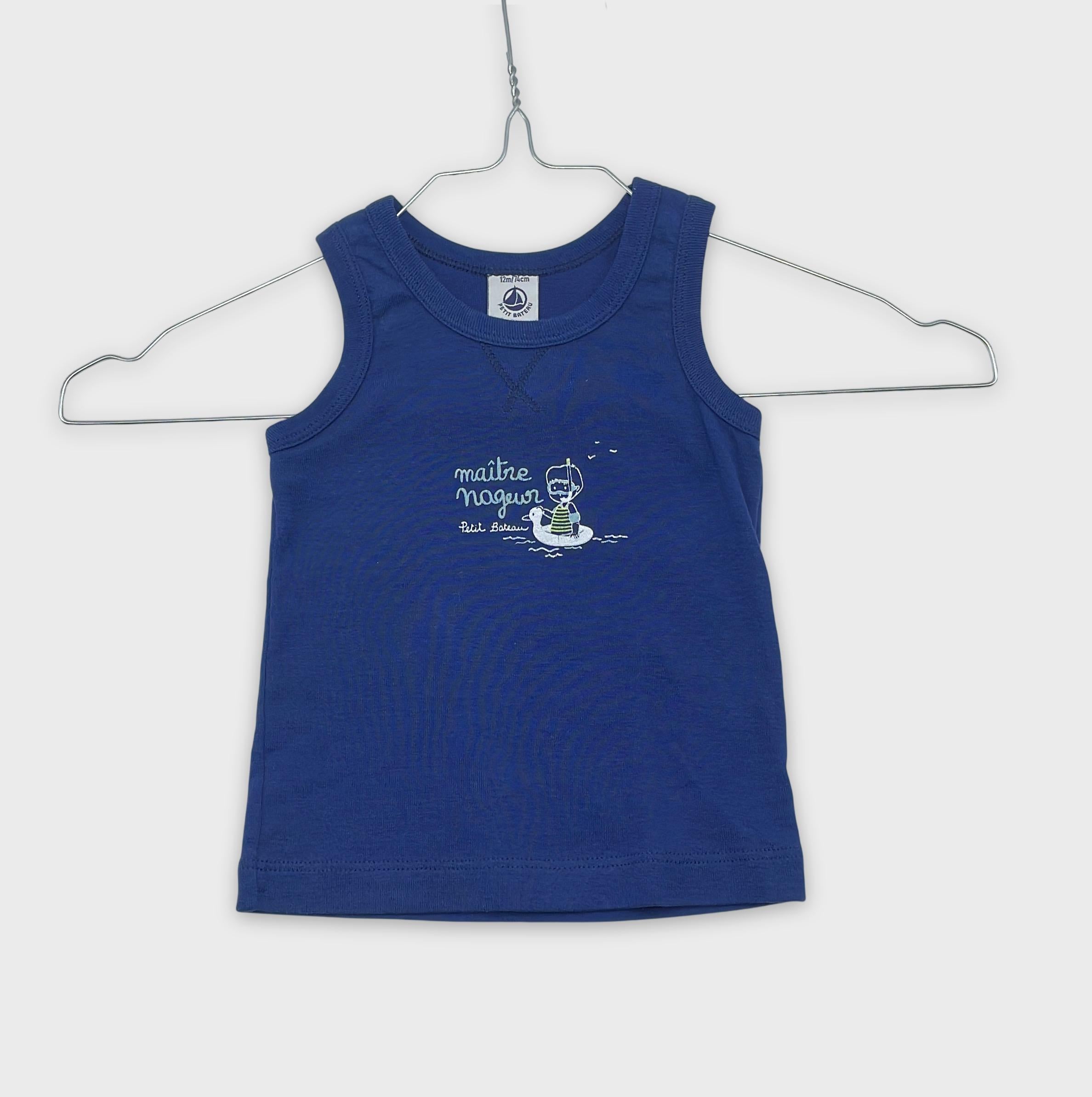 0-Petit Bateau - Débardeur - 12m/74cm