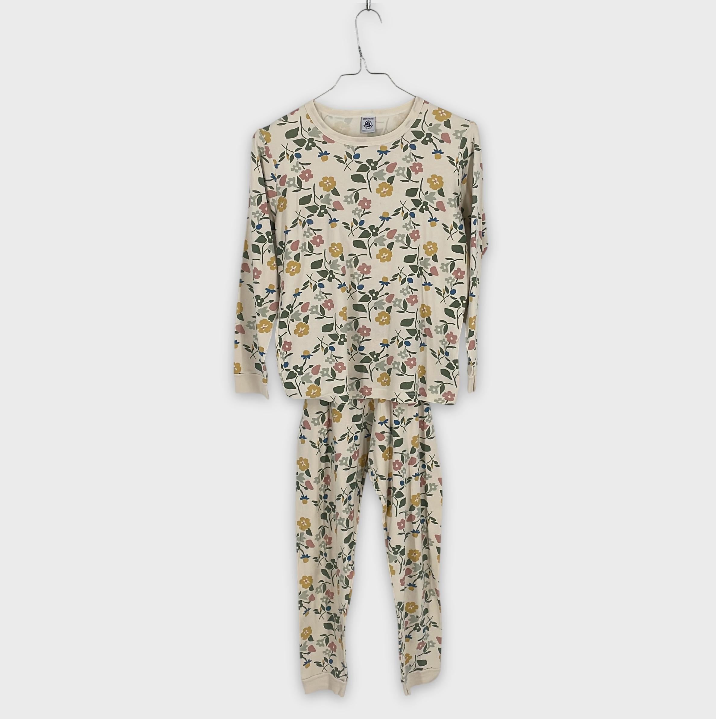 0-Petit Bateau - Pyjama Floral - 12 ans