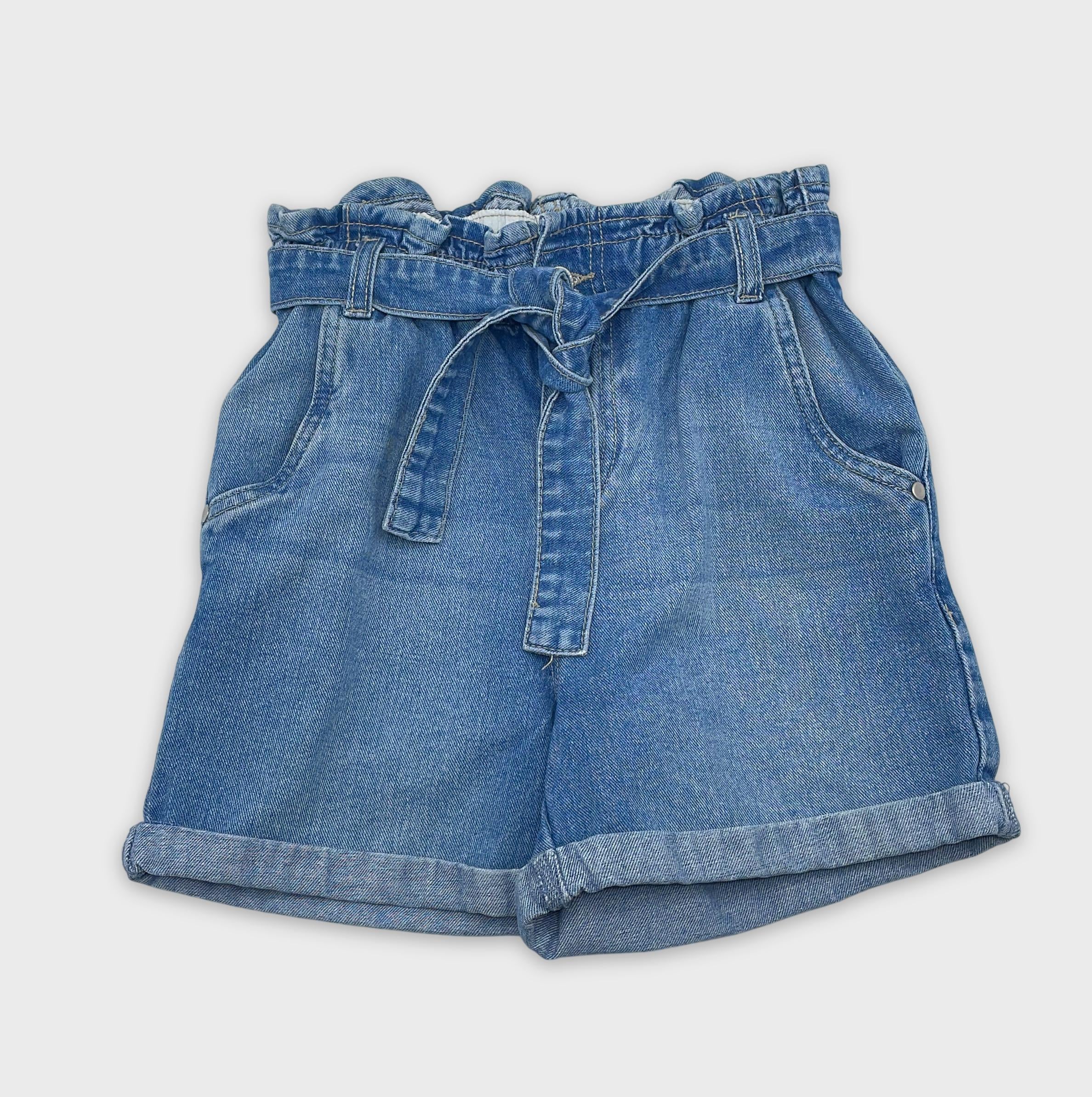 0-ZEEMAN - Short en jean paperbag - Taille S (estimation)