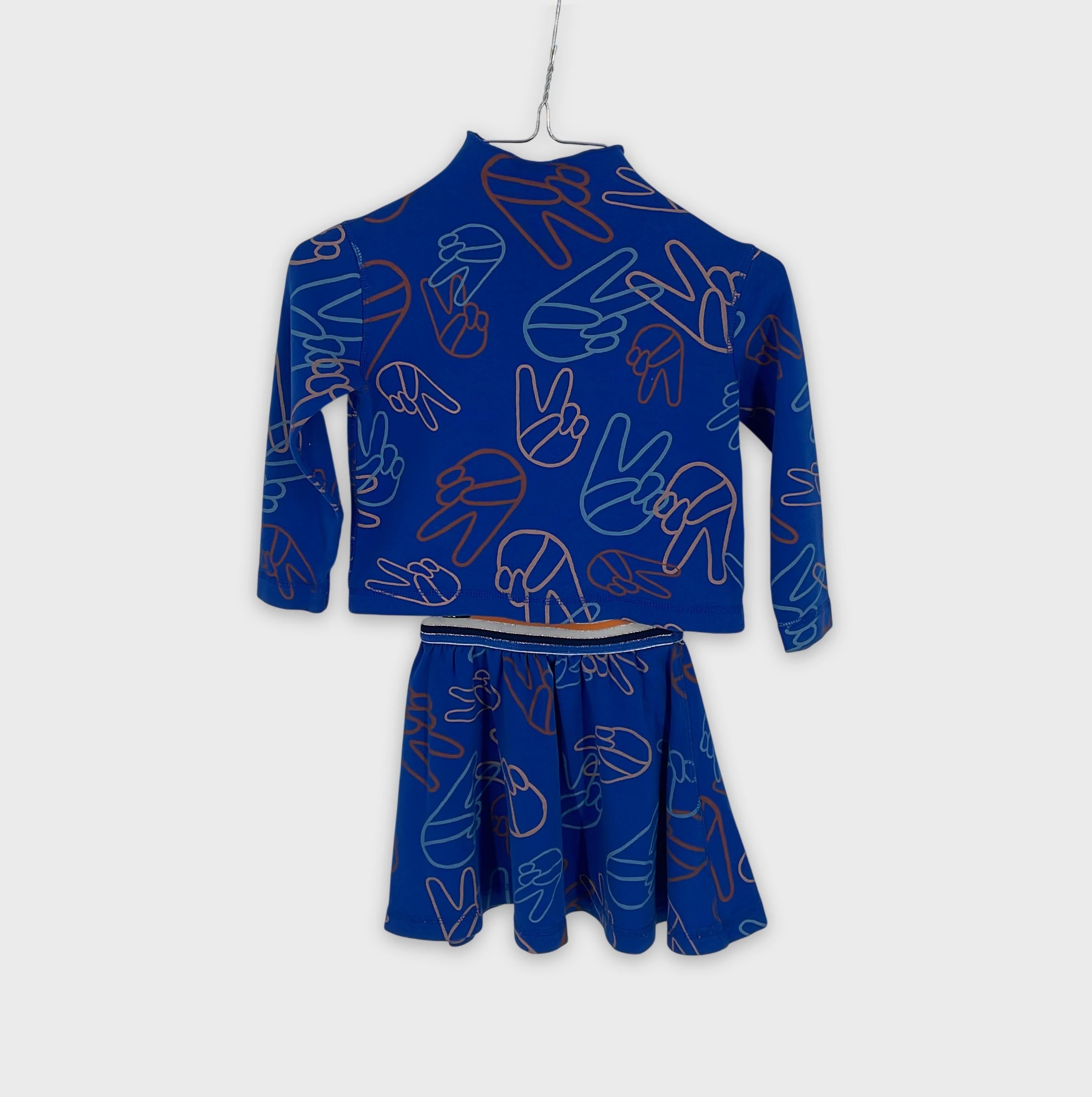 0-Petit Bateau - Ensemble T-shirt & Jupe - 4 ans