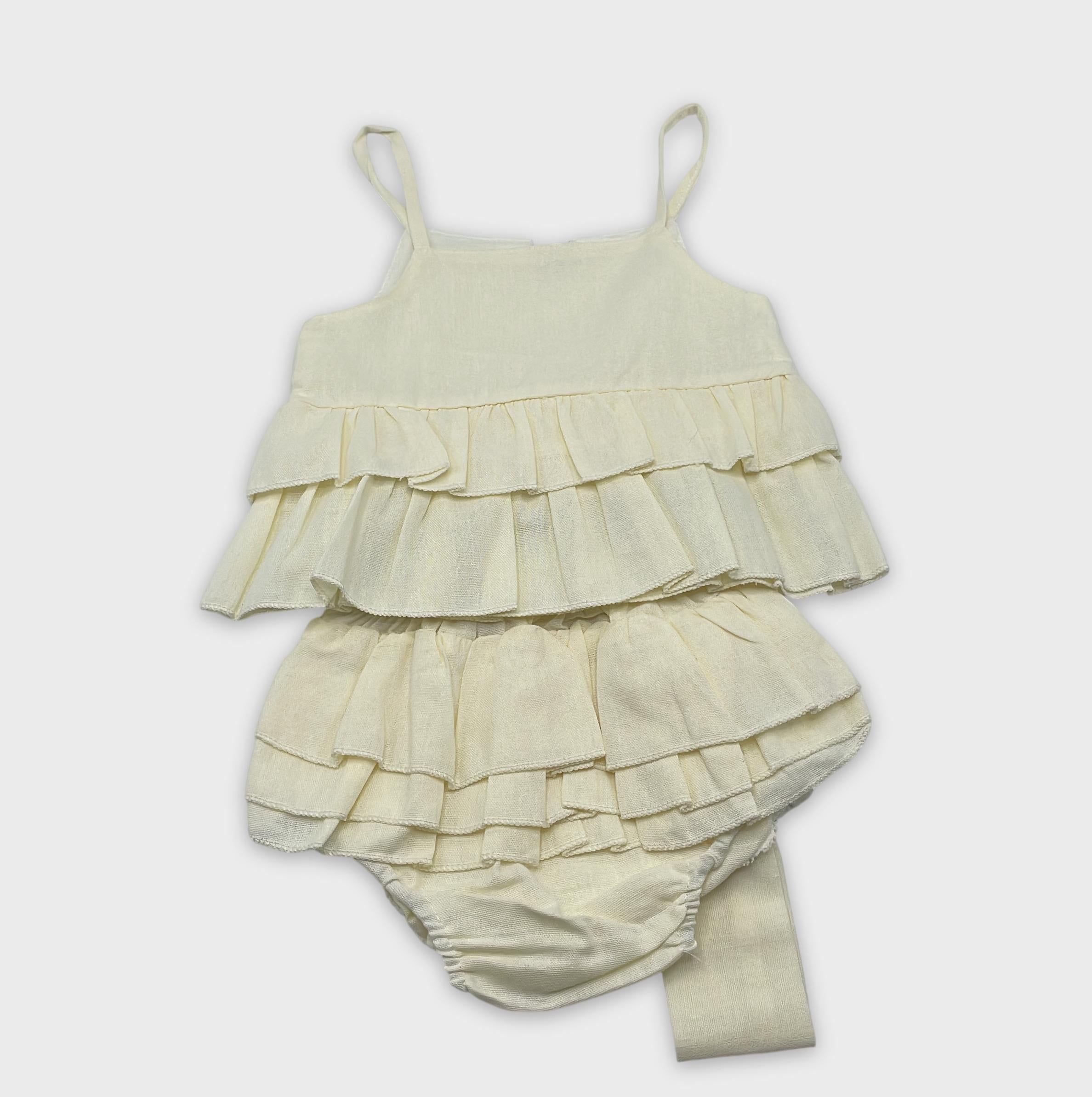 0-Bunnito - Ensemble Bébé Fille Volants - Taille Inconnue