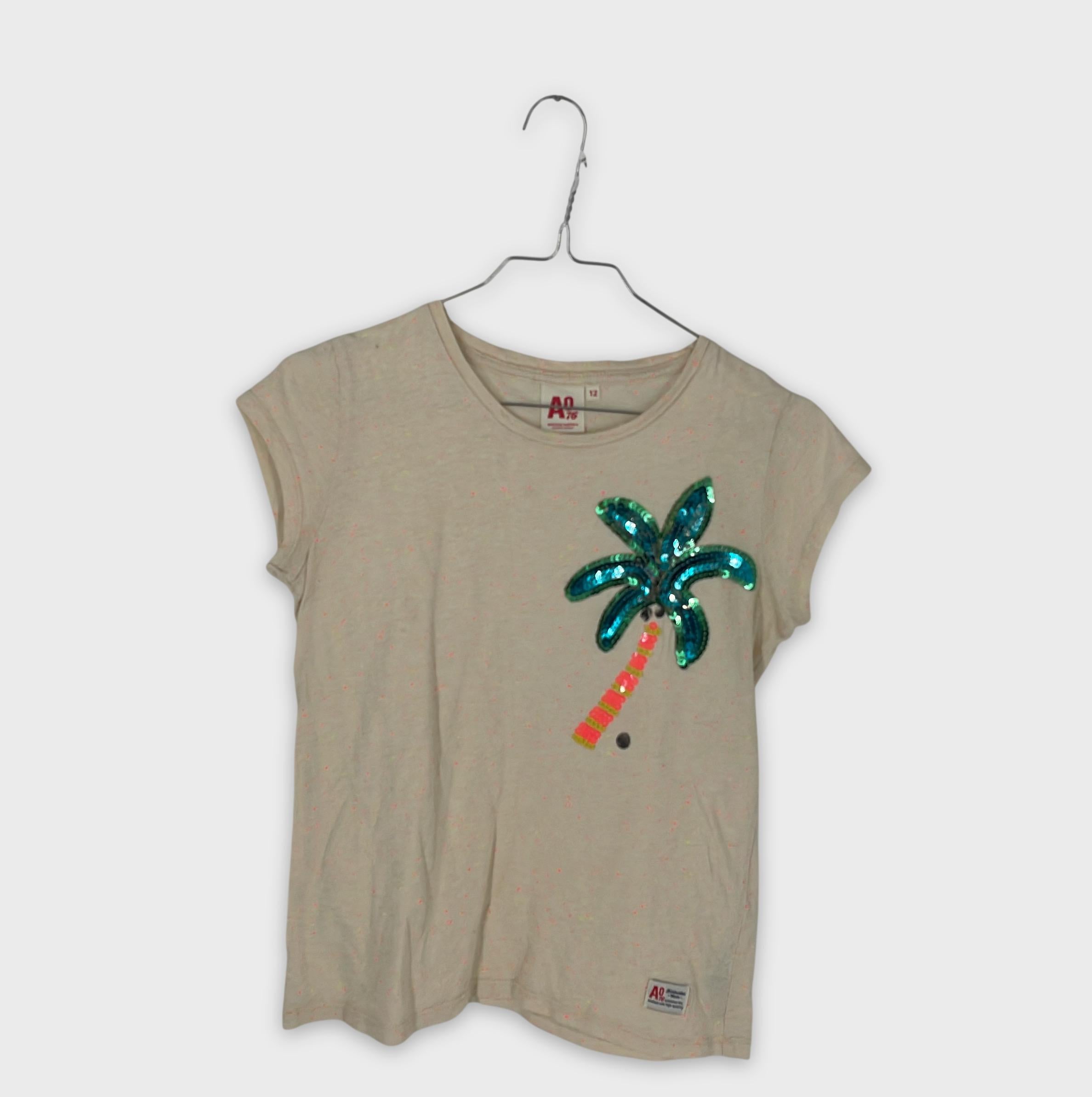 0-A76 American Outfitters - T-shirt à Paillettes - 12 ans