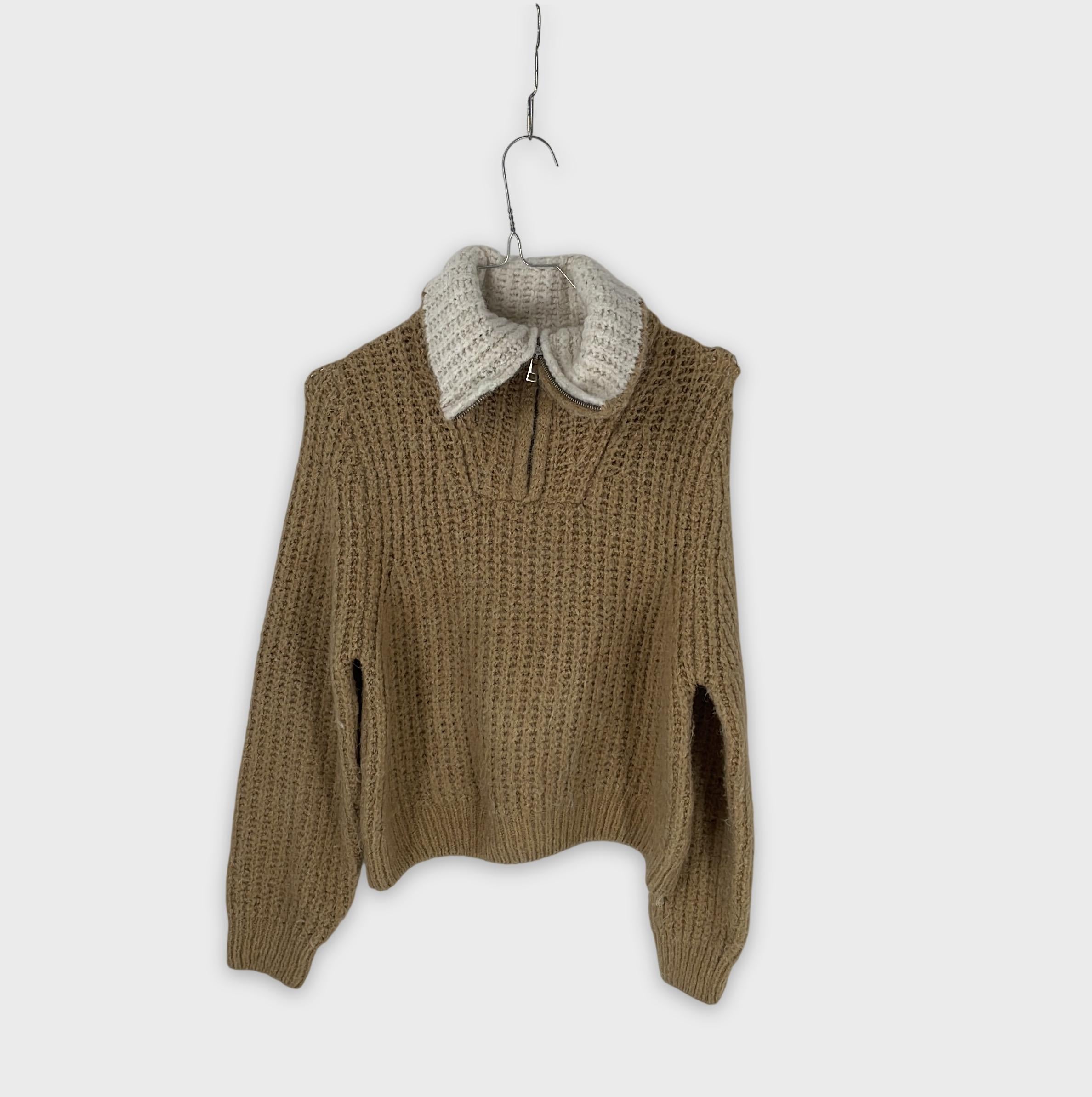 0-ZARA - Pull col zippé - 11-12 ans