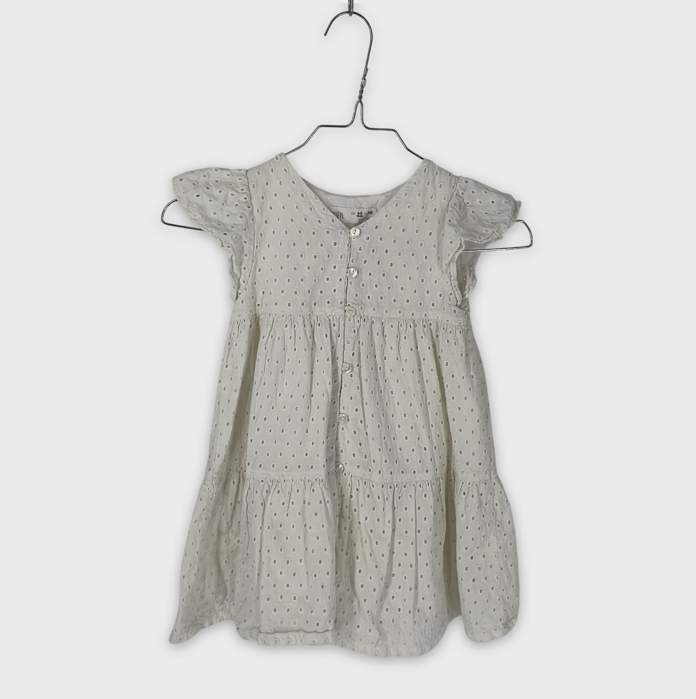 0-Zara - Robe broderie anglaise - 4-5 ans