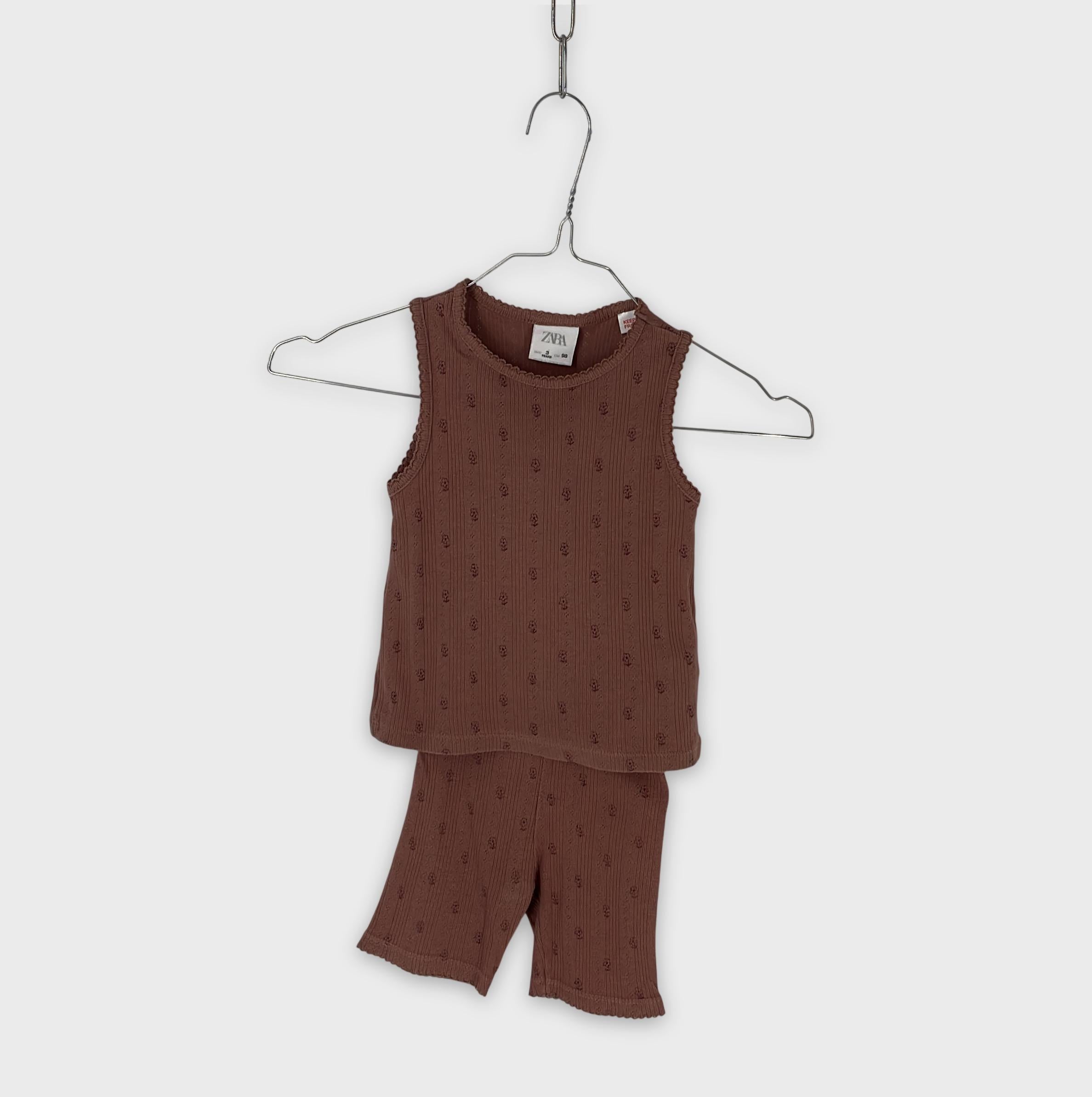 0-ZARA - Ensemble 2 pièces côtelé - 3 ans