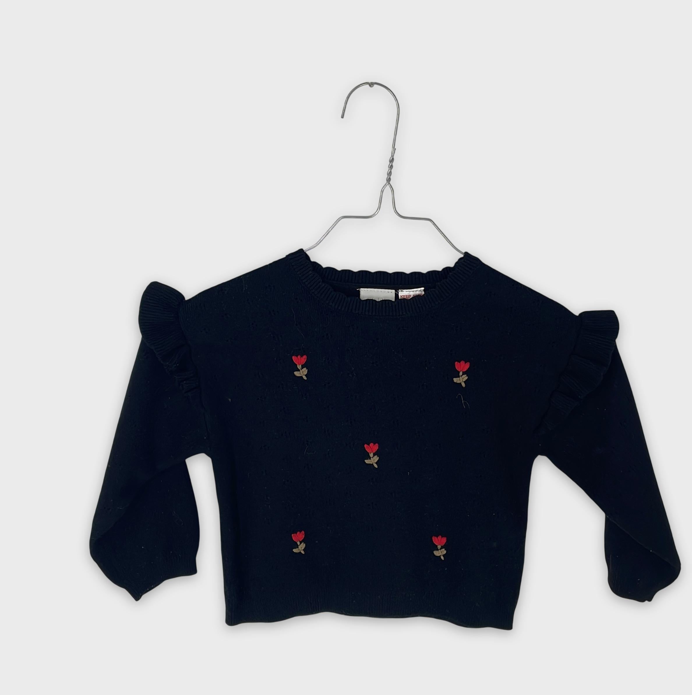 0-ZARA - Pull à Fleurs - 3 Ans