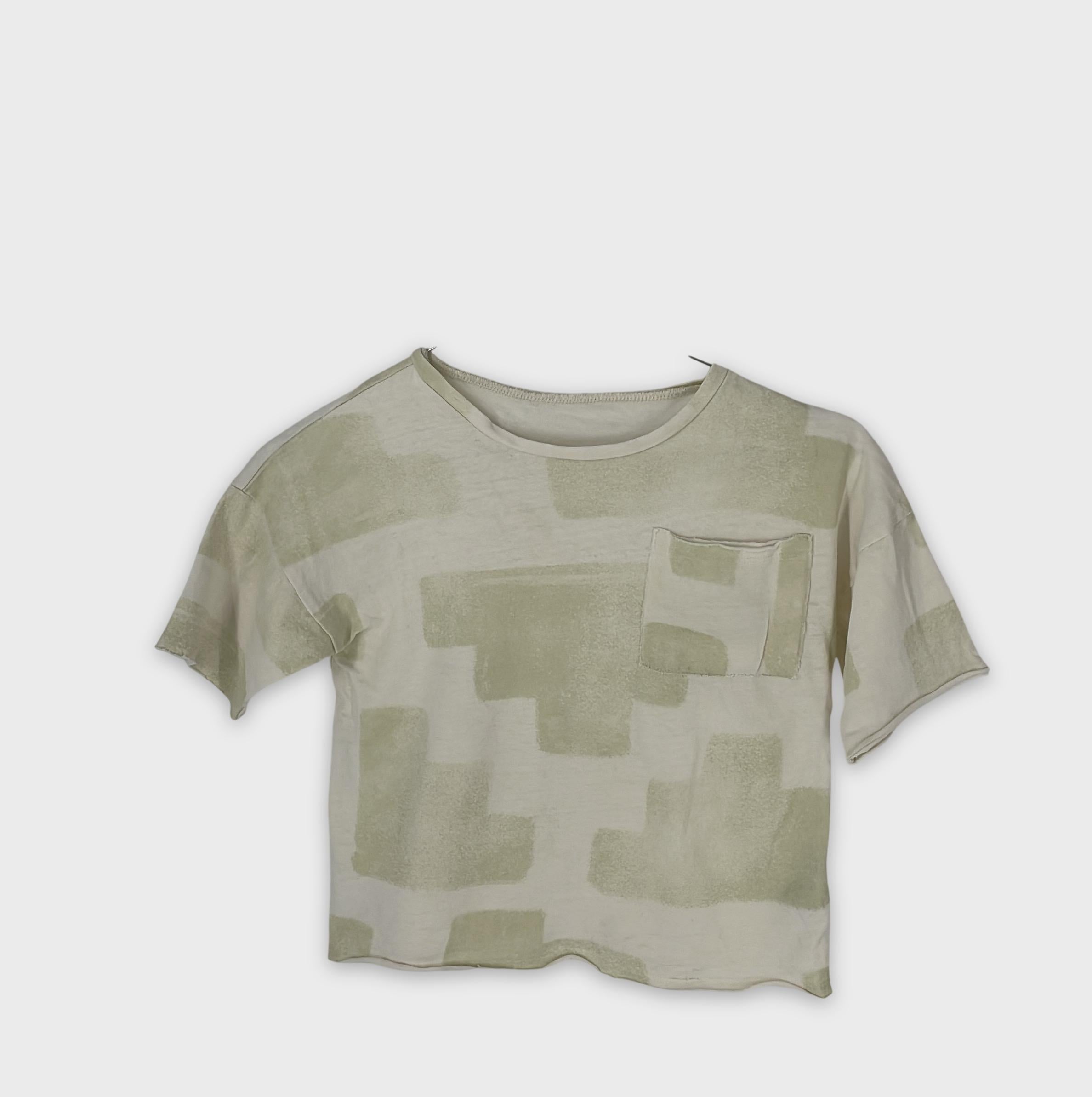 0-Inconnu - T-shirt à motif abstrait - Taille Indiquée