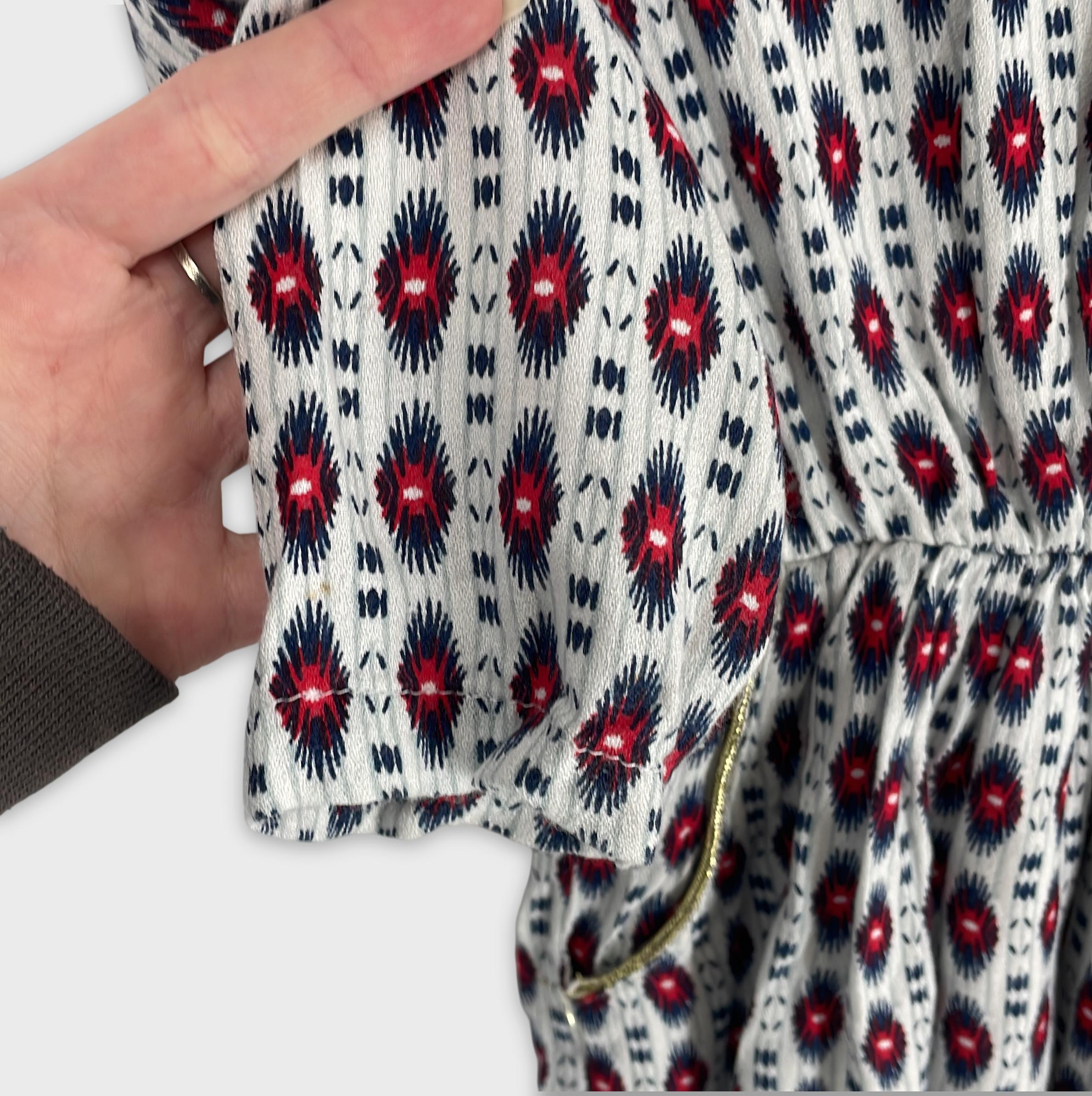 0-Inconnu - Haut à Motif Ethnique - Taille Unique
