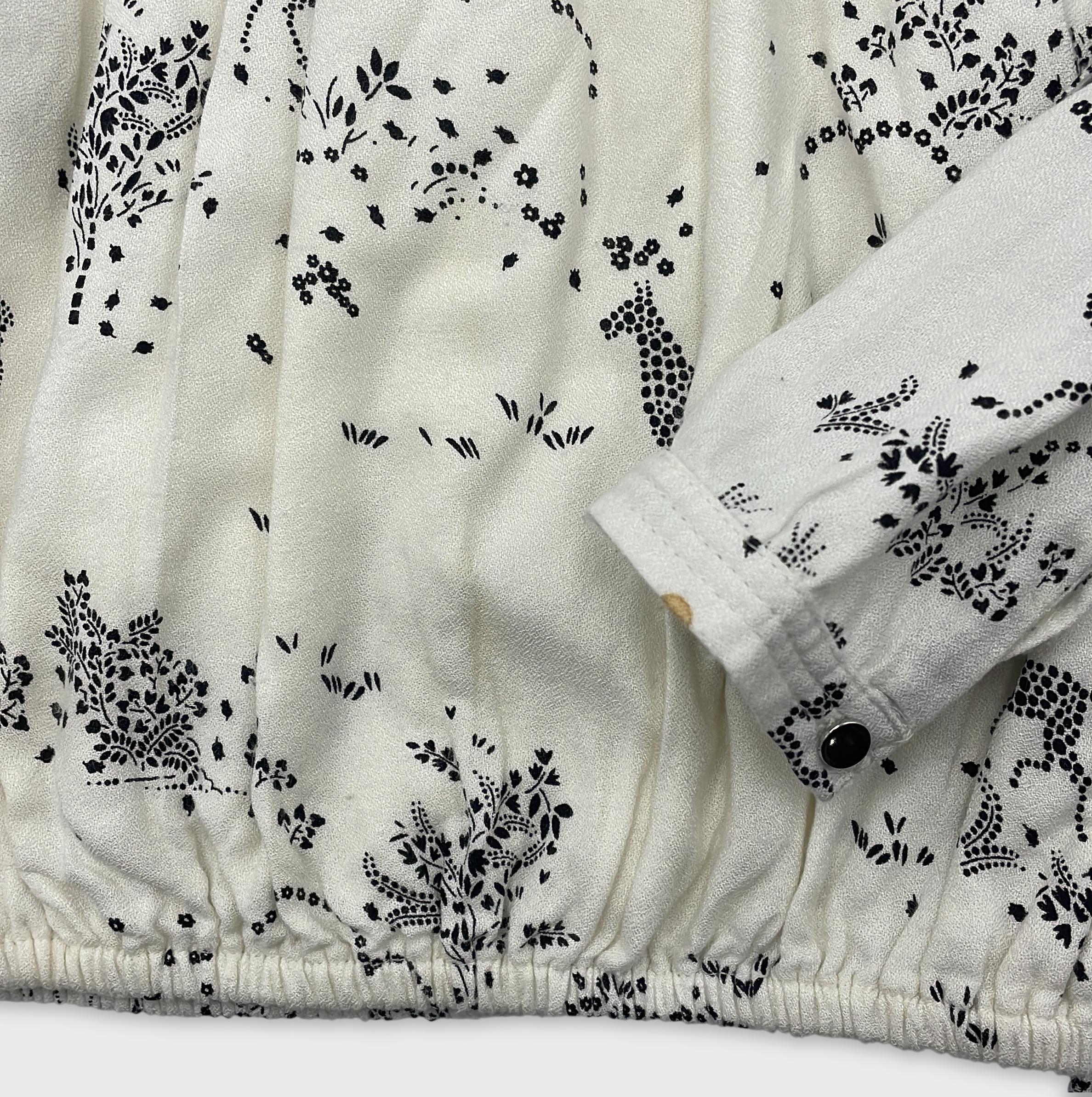 0-Inconnu - Blouse à motifs floraux - S/M