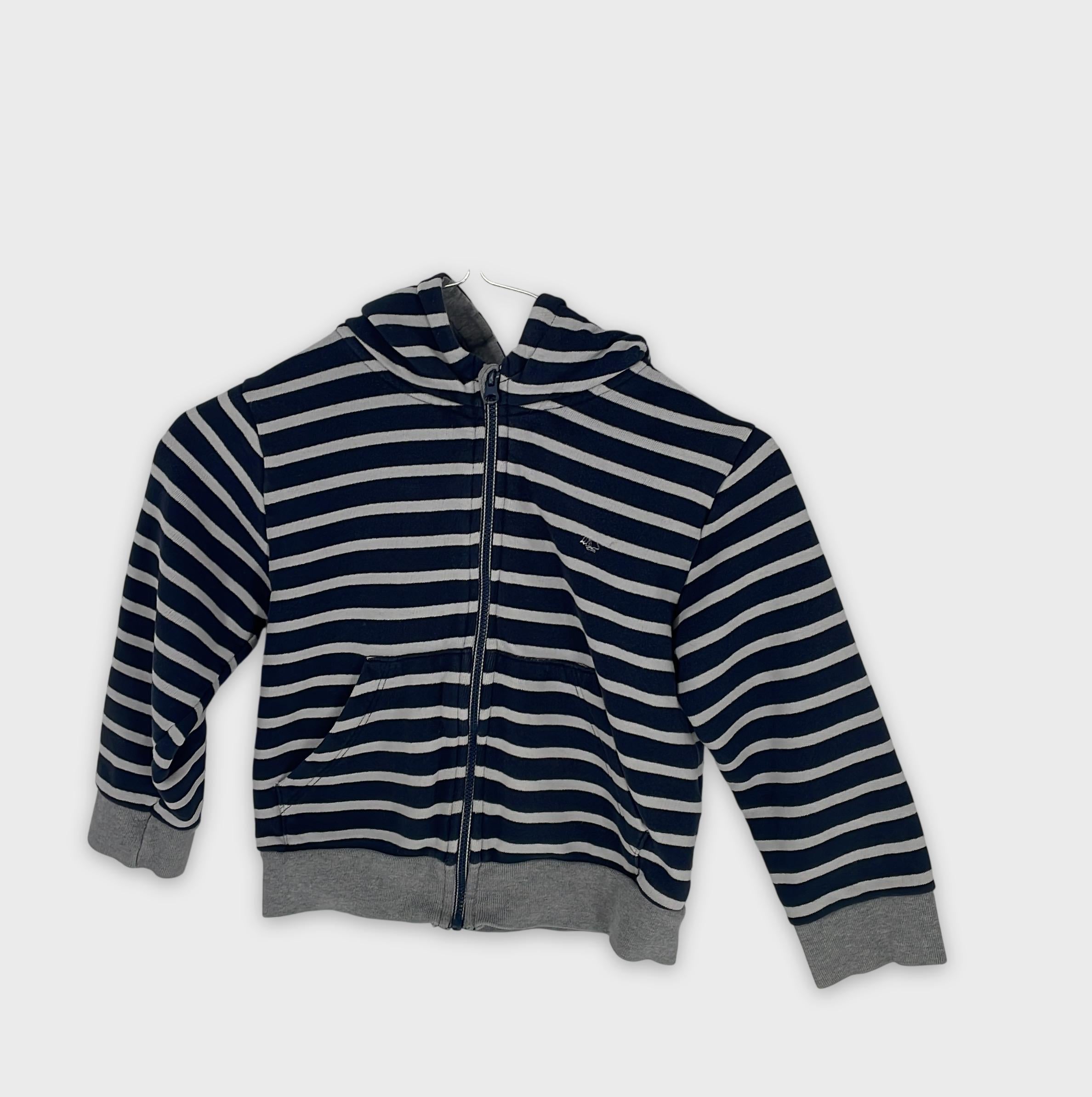 0-Petit Bateau - Gilet sweat à capuche - 3 ans