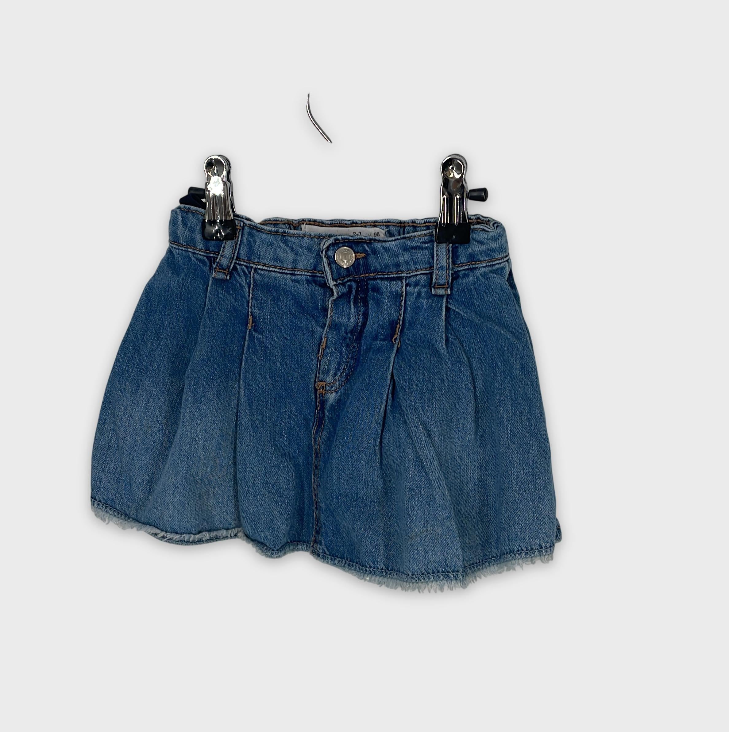 0-ZARA - Jupe en jean - 2-3 ans