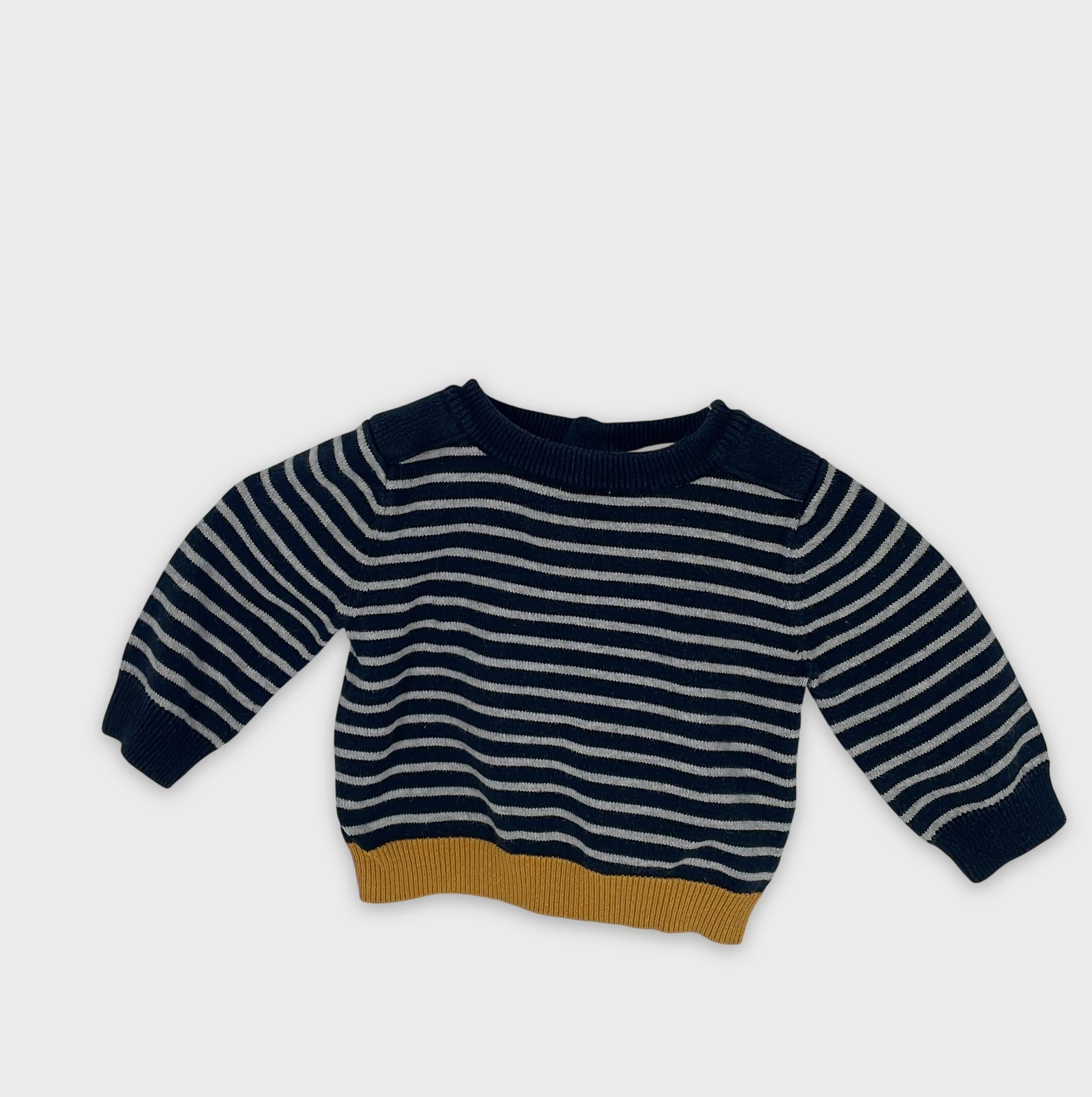 0-Jacadi - Pull rayé - 6M