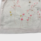 0-Fait main - Textile brodé - Motif floral