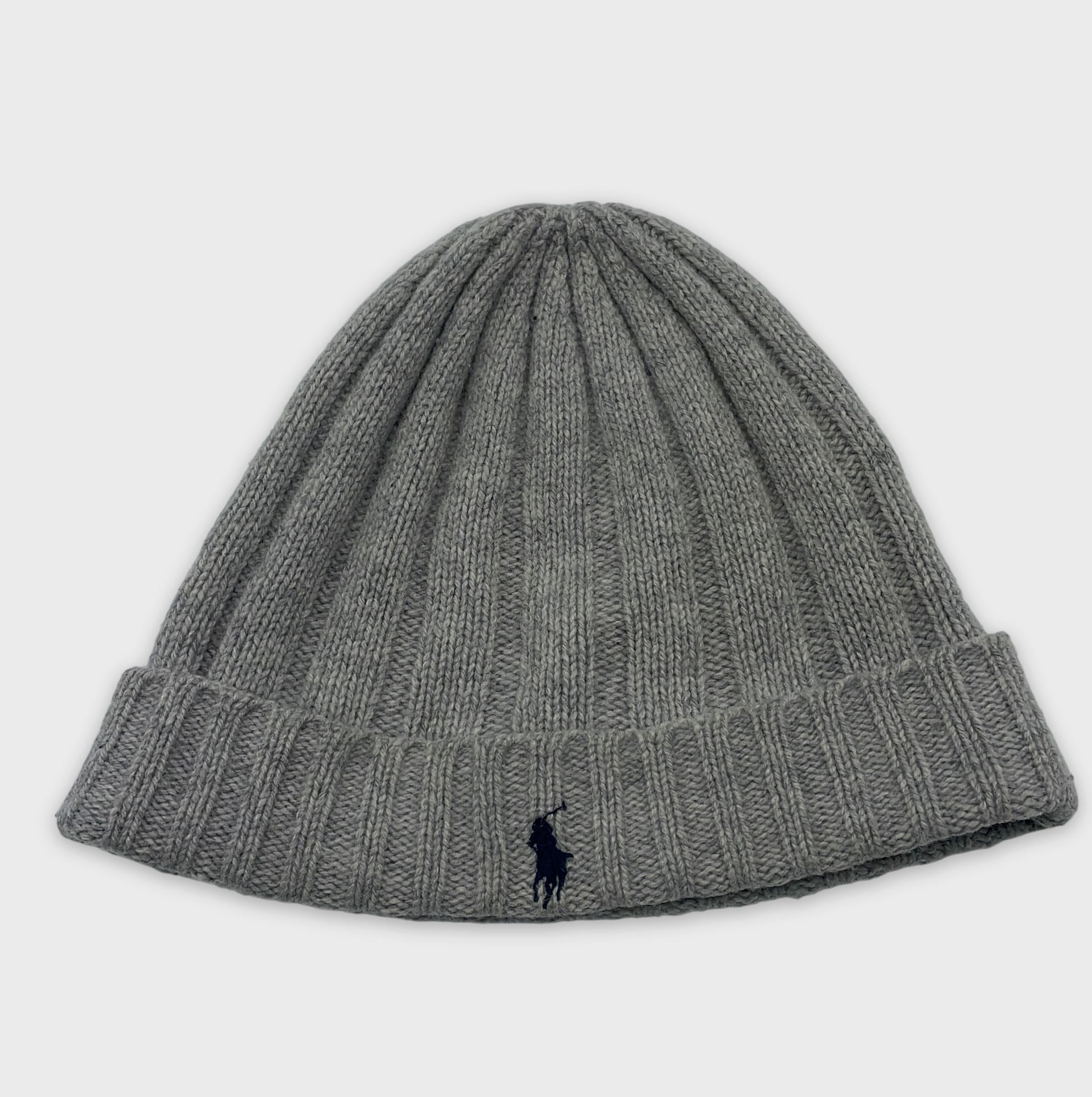 0-Polo Ralph Lauren - Bonnet Côtelé en Laine - Taille Unique