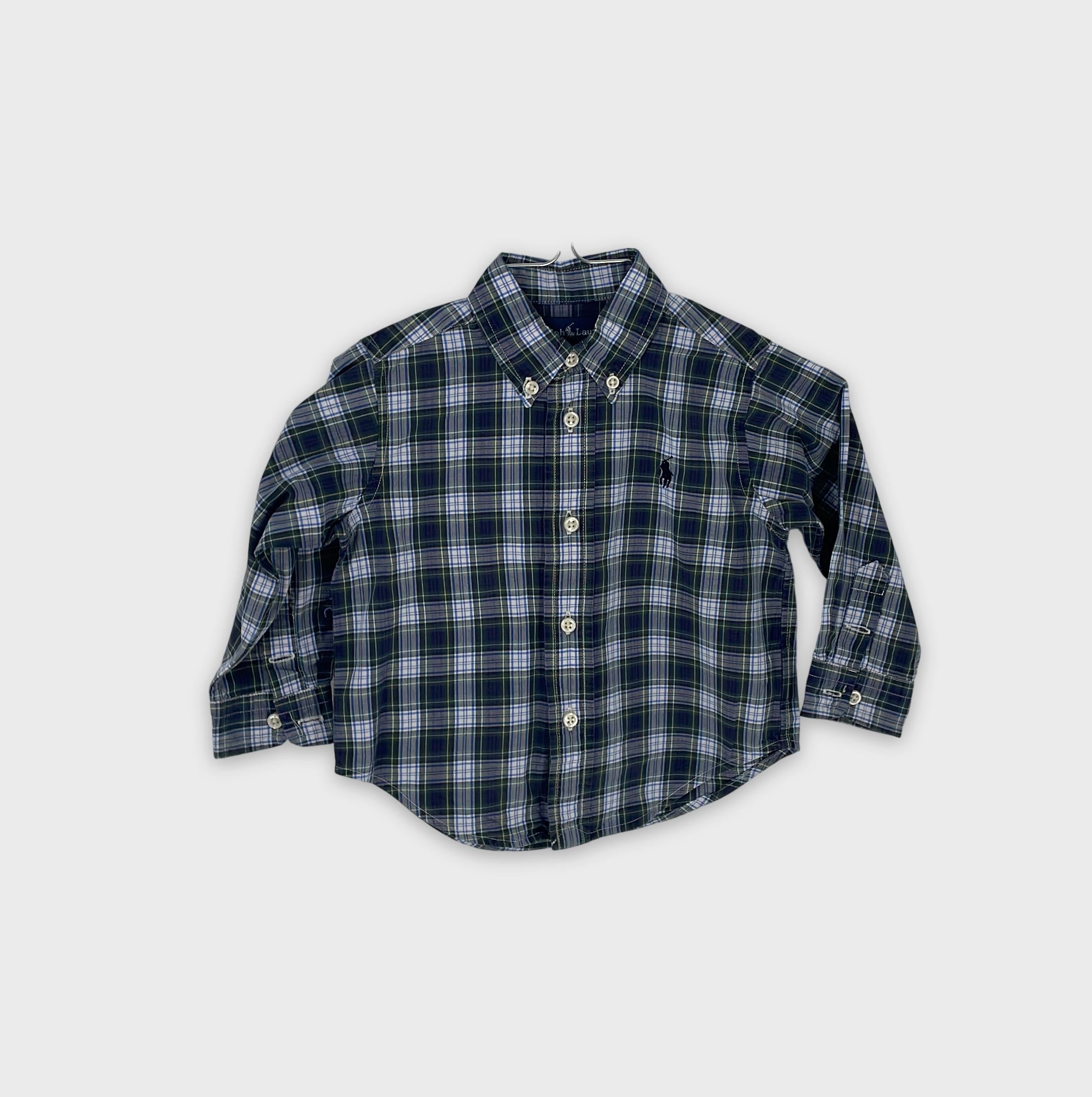 0-Ralph Lauren - Chemise à carreaux - 12M