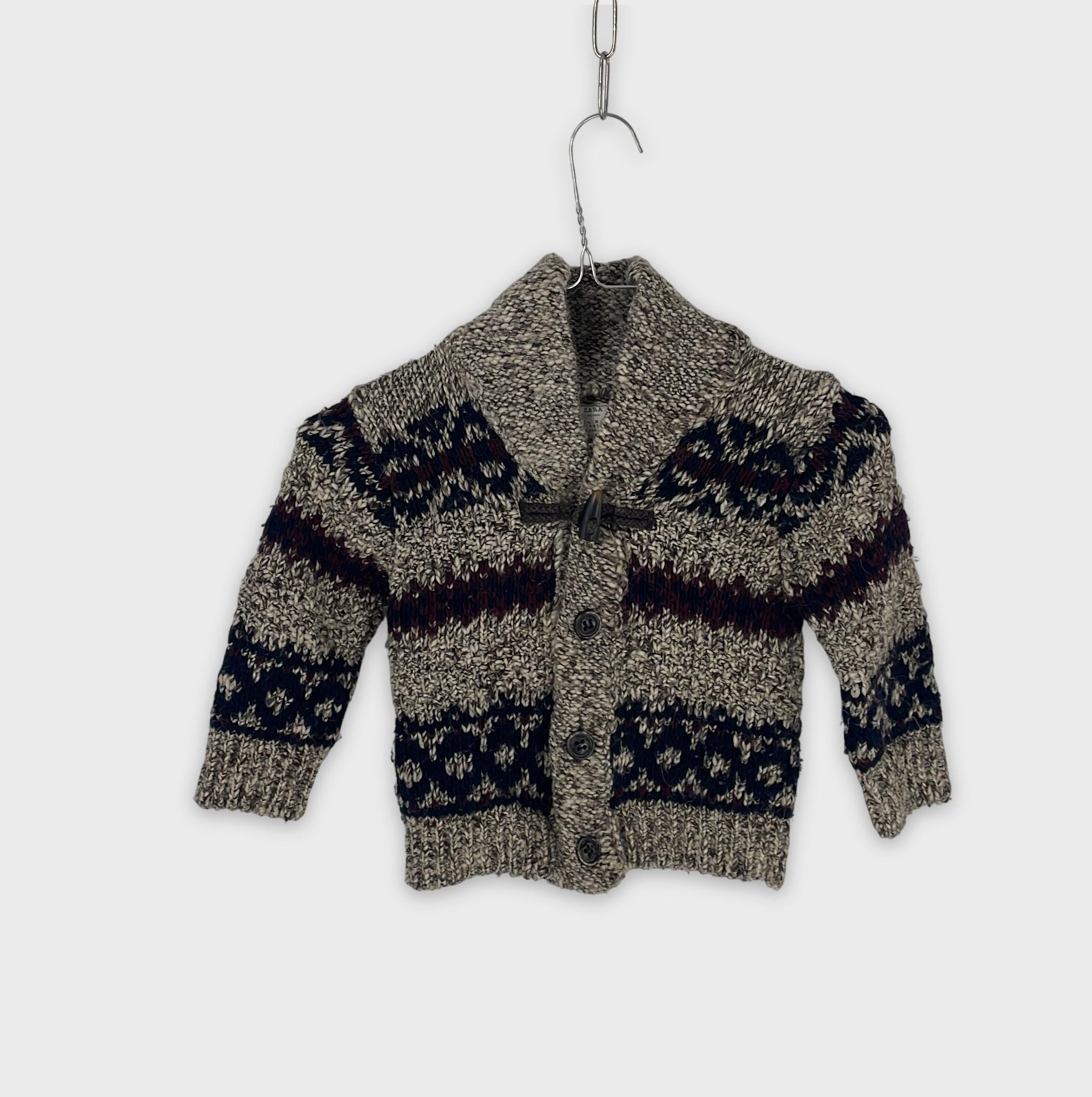 0-ZARA - Gilet en maille jacquard - 3-4 ans