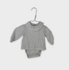 0-Zara - Haut en Gaze de Coton Col Volanté - 3-6 Mois