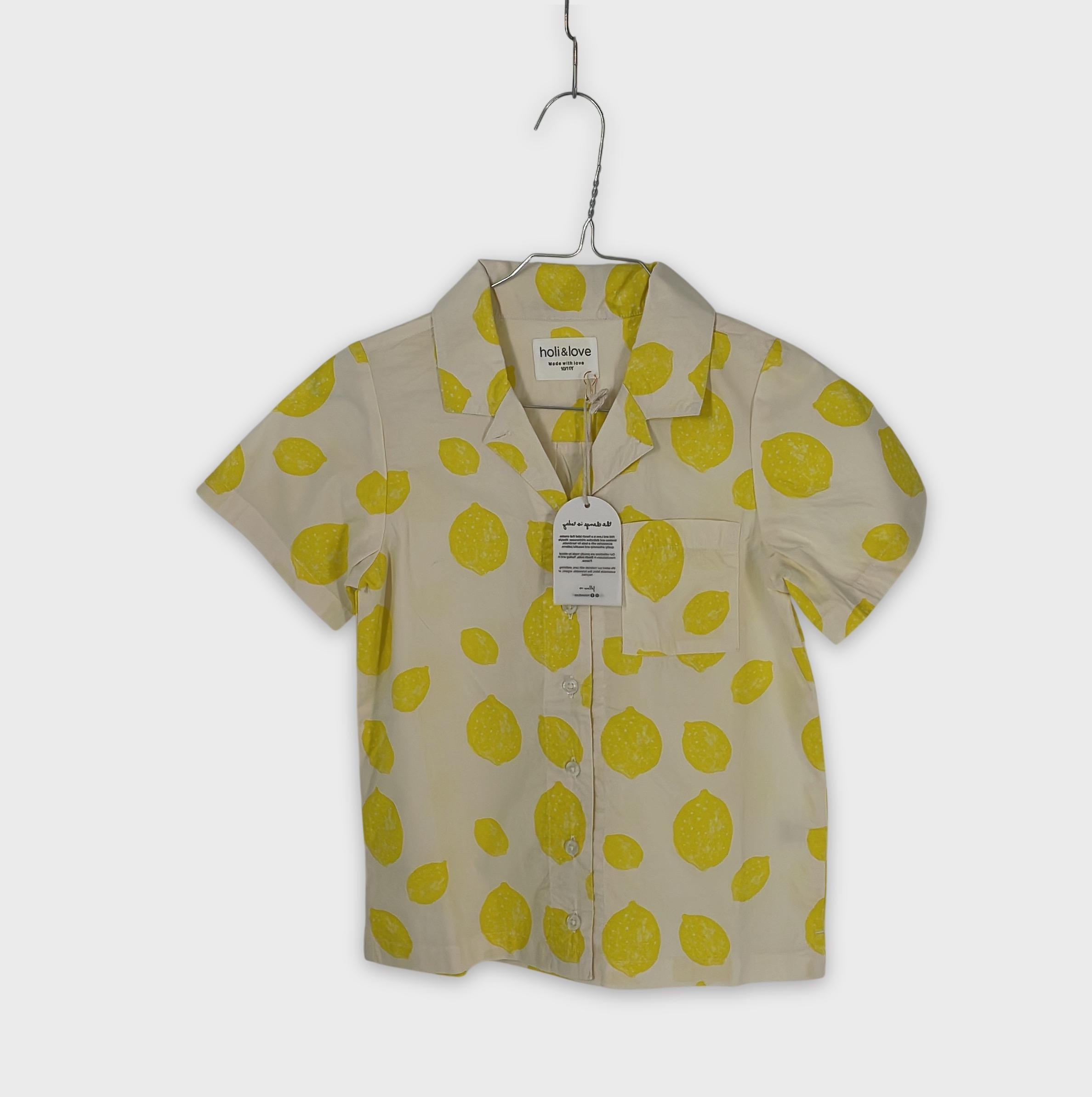 0-Holi & Love - Chemise à motifs citrons - 10/11Y
