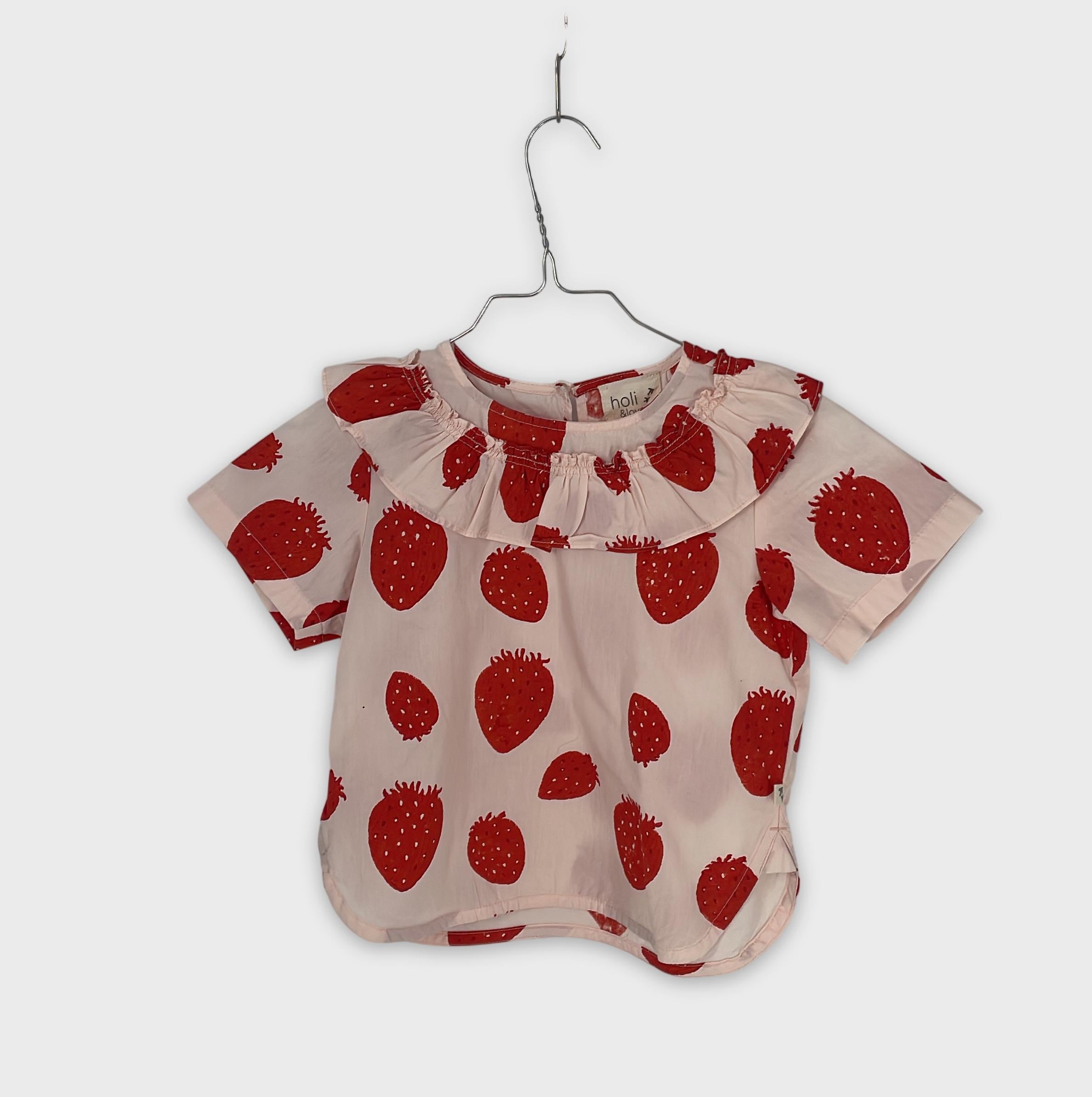 0-Holi & Love - Haut à Fraises - 6-7 ans