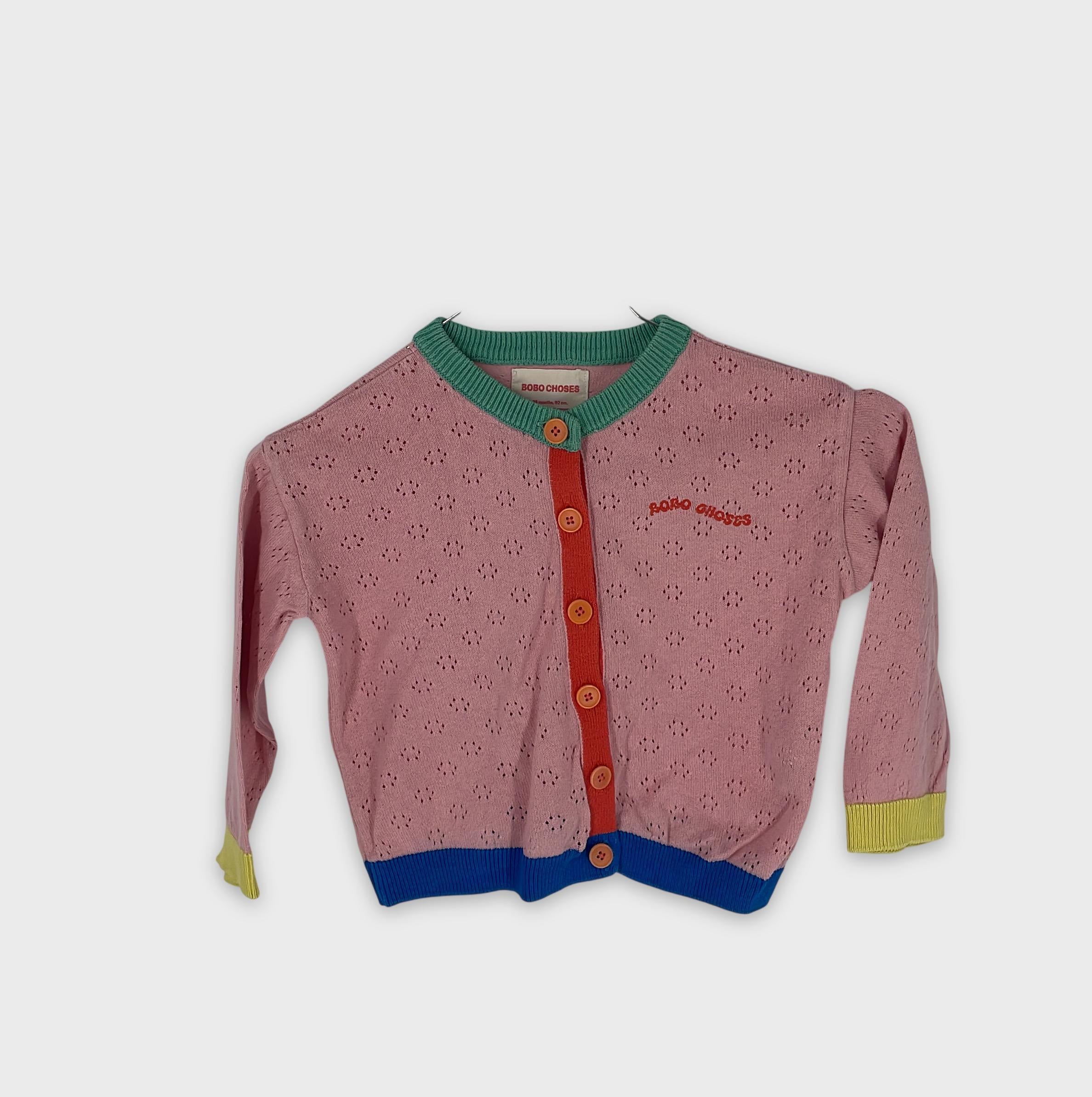 0-BOBO CHOSES - Gilet en maille ajourée - 24 mois (92 cm)