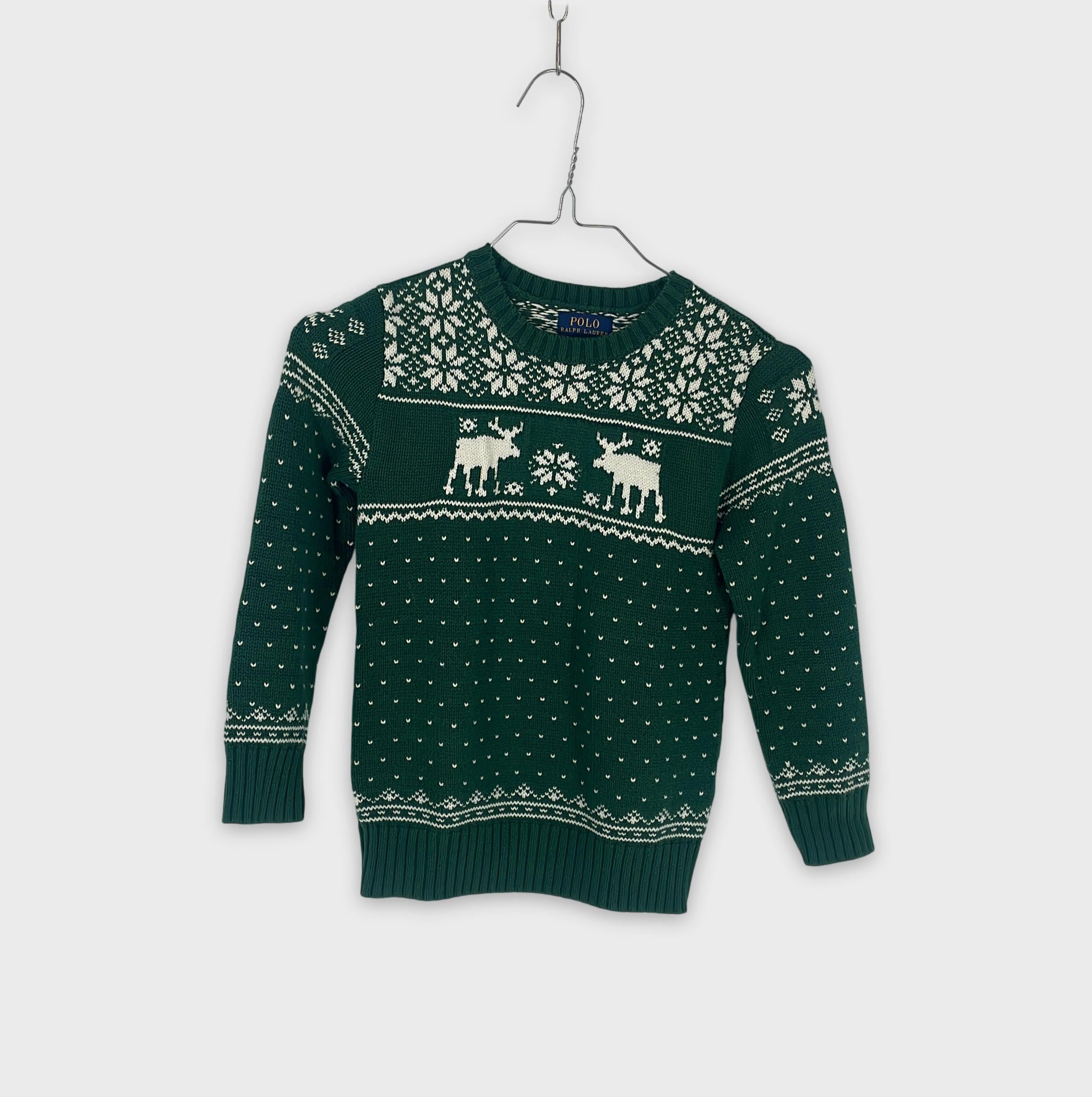 0-POLO RALPH LAUREN - Pull de Noël - Taille 7