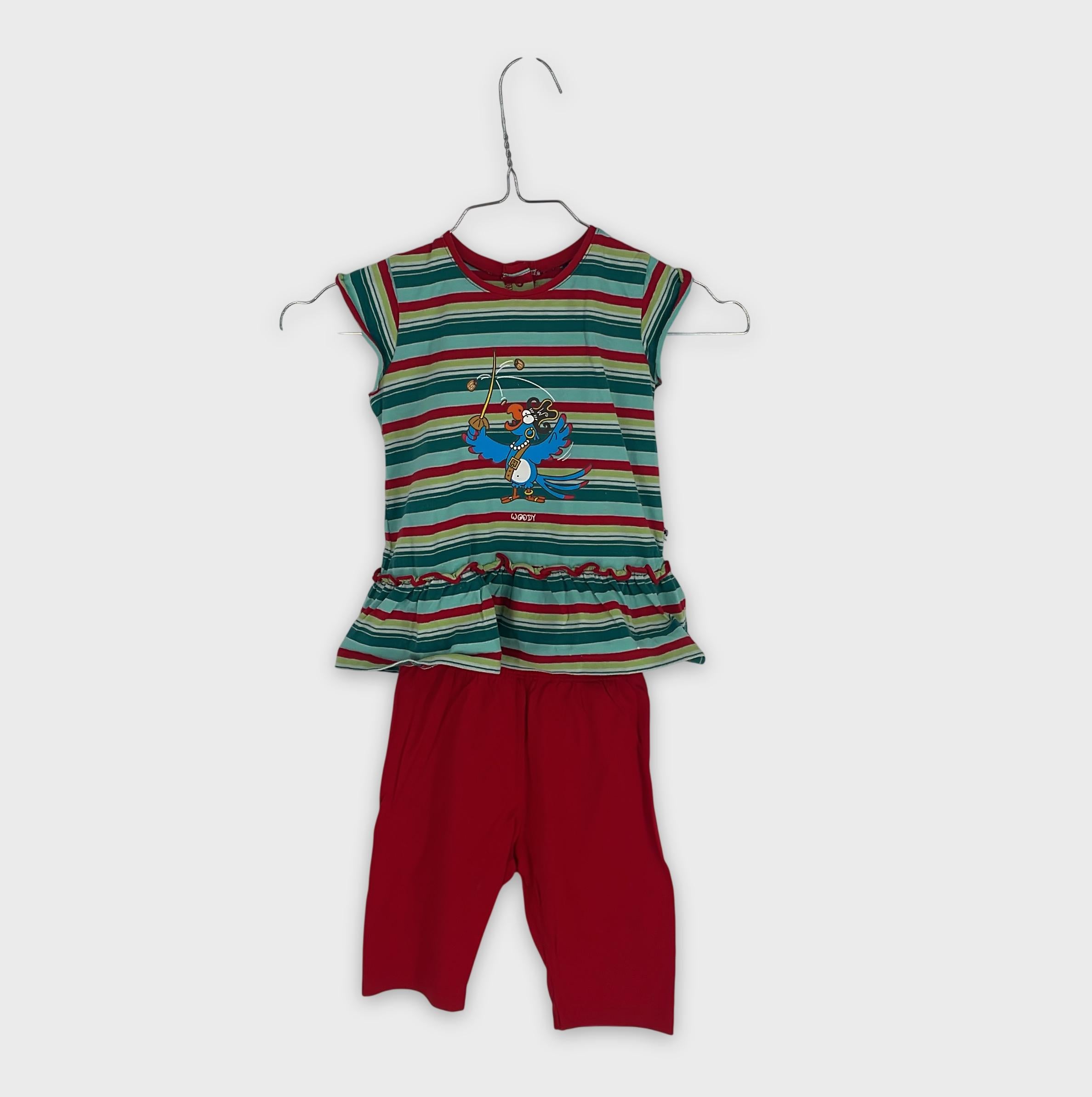 0-Woody - Ensemble T-shirt et pantacourt - 18M/86