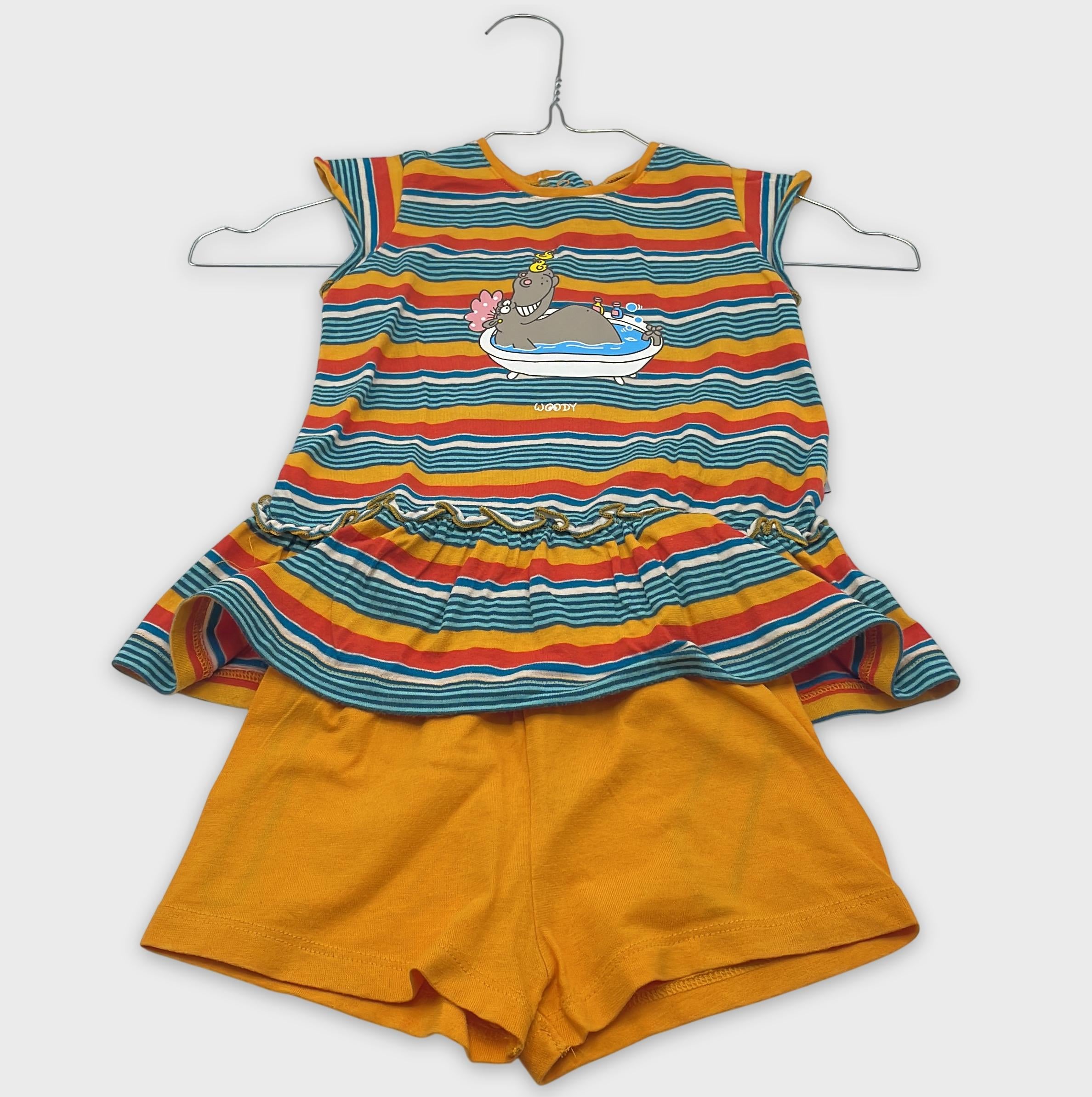 0-Woody - Ensemble T-shirt & Short - 12 Mois (80 cm)