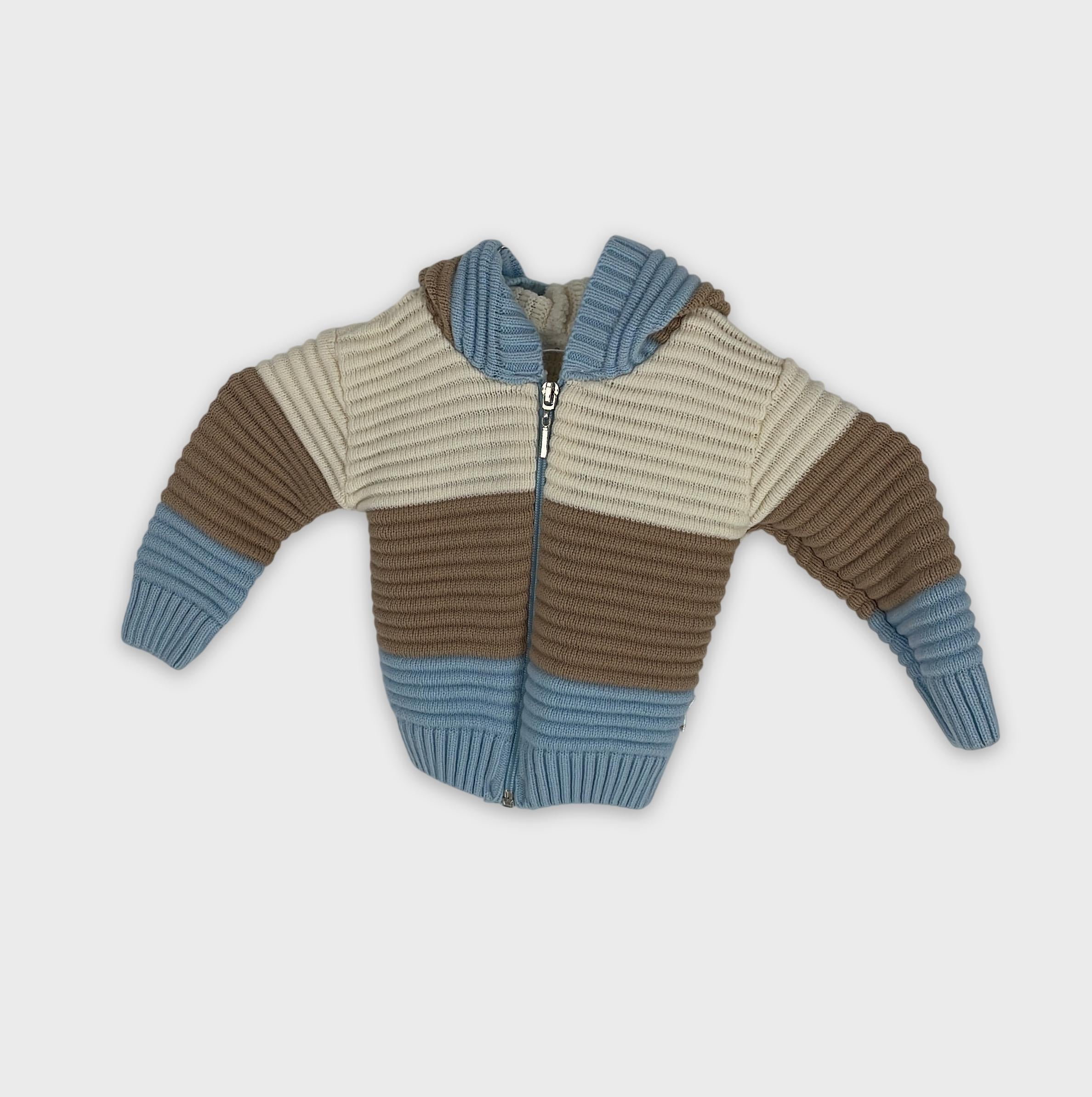 0-donino baby - Cardigan Rayé - 6-9 Mois