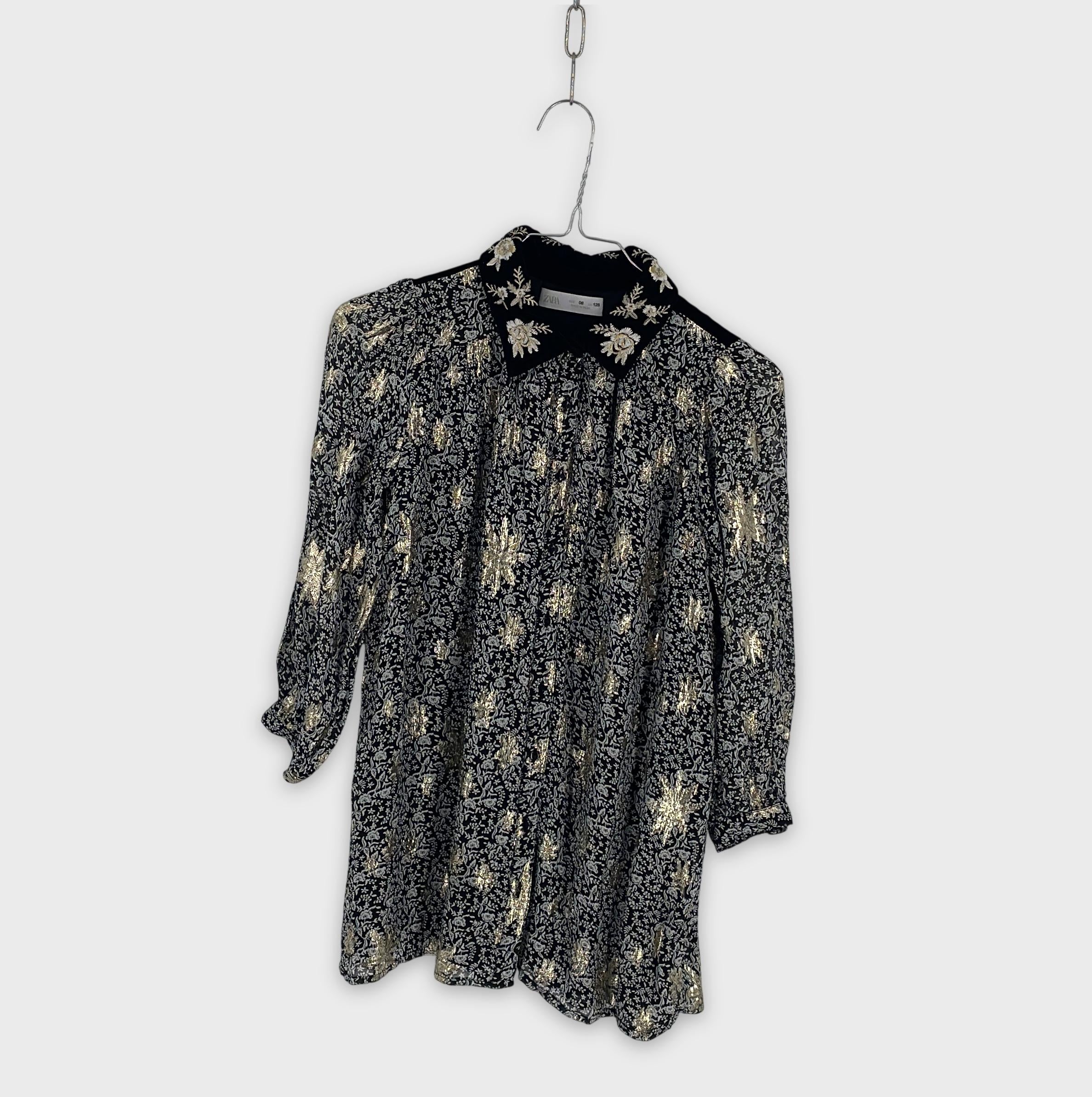 0-ZARA - Blouse festonnée - 8 ans