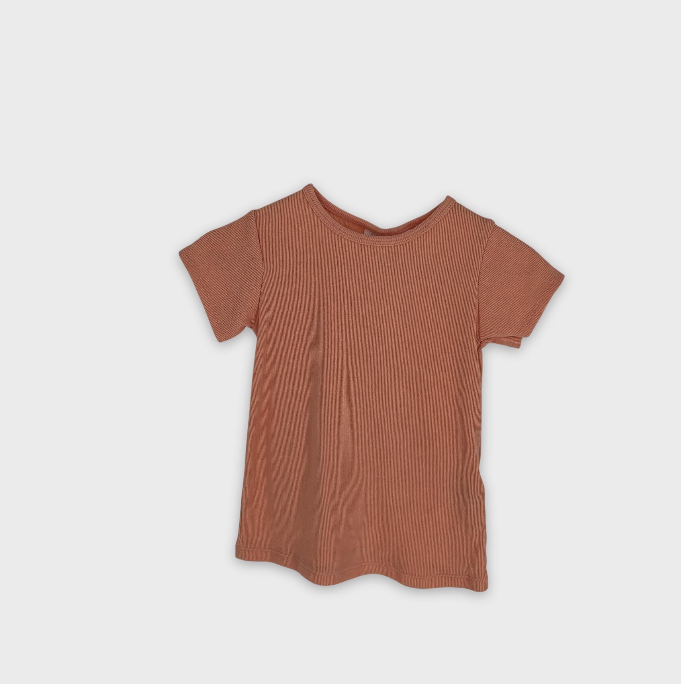 0-ZARA - T-shirt côtelé - 4 ans