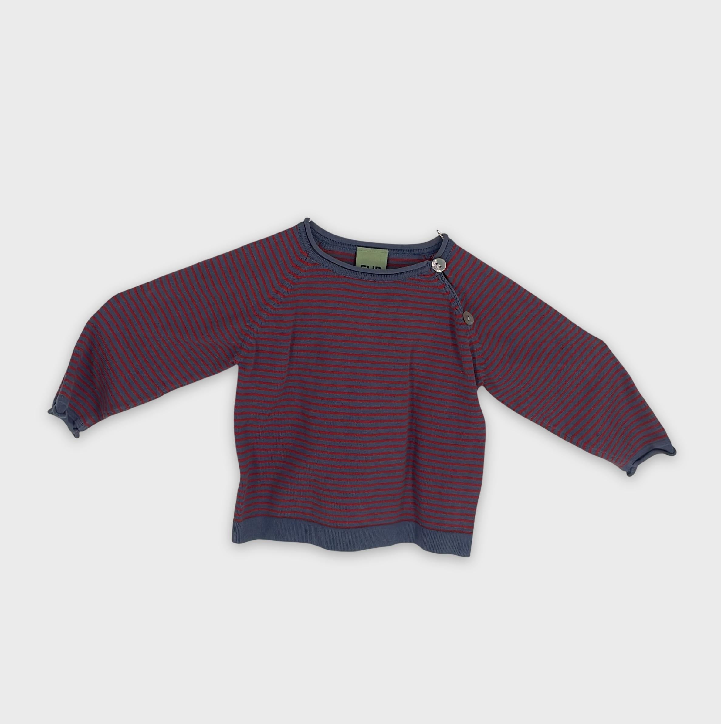 0-FUB - Pull Rayé - 6-12 mois (74 cm)