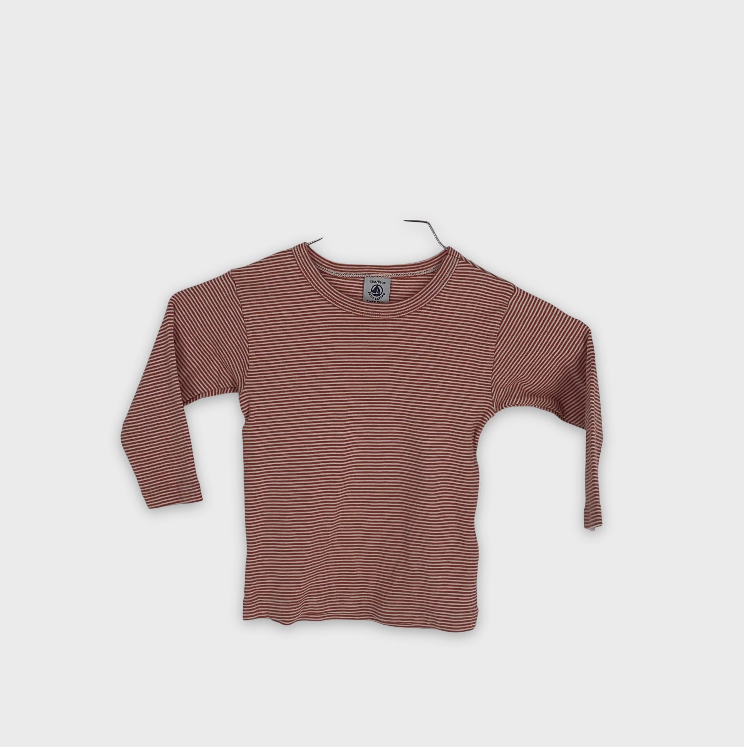 0-Petit Bateau - T-shirt à manches longues - 2 ans/86cm