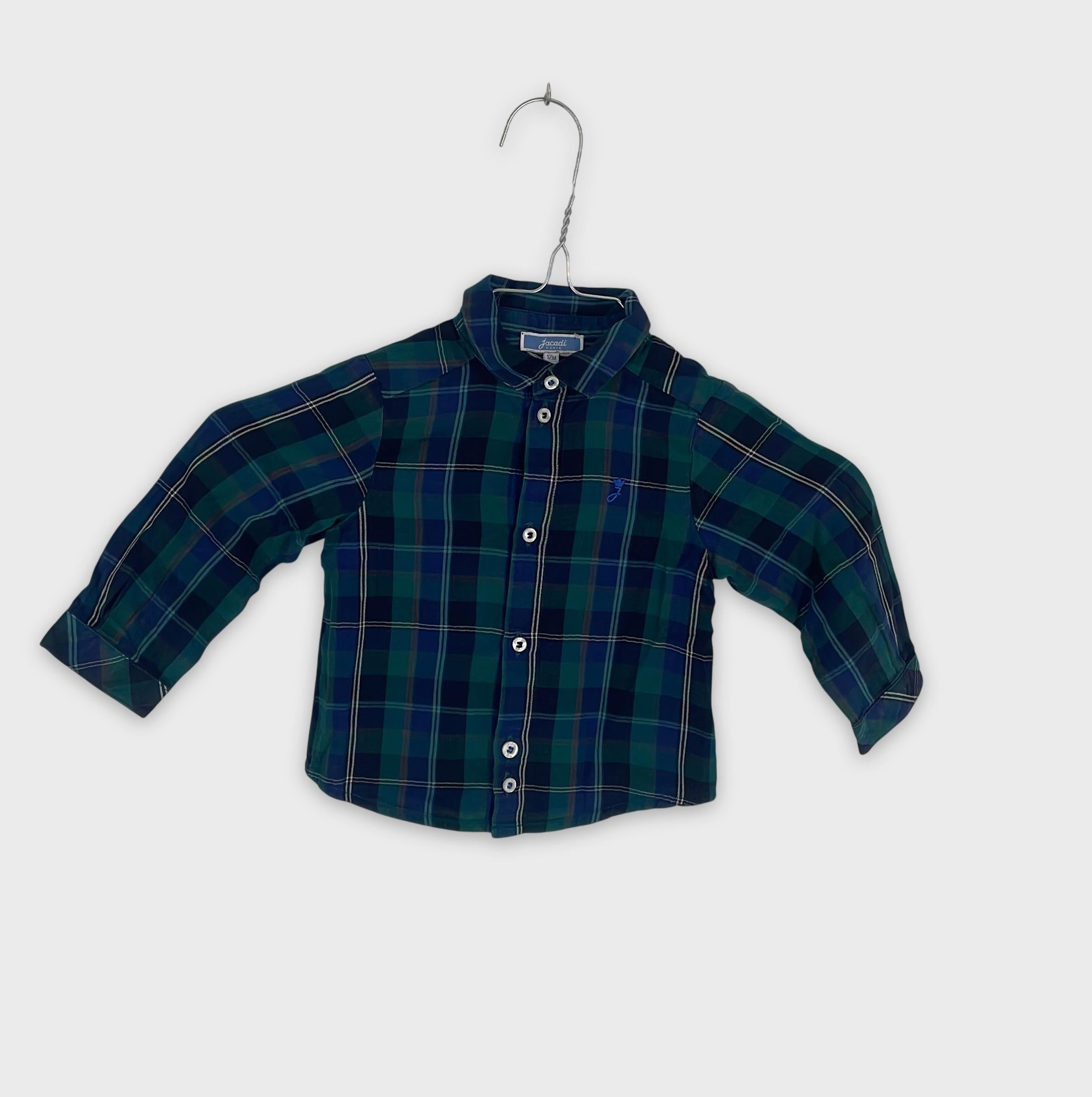 0-Jacadi - Chemise à carreaux - 12M
