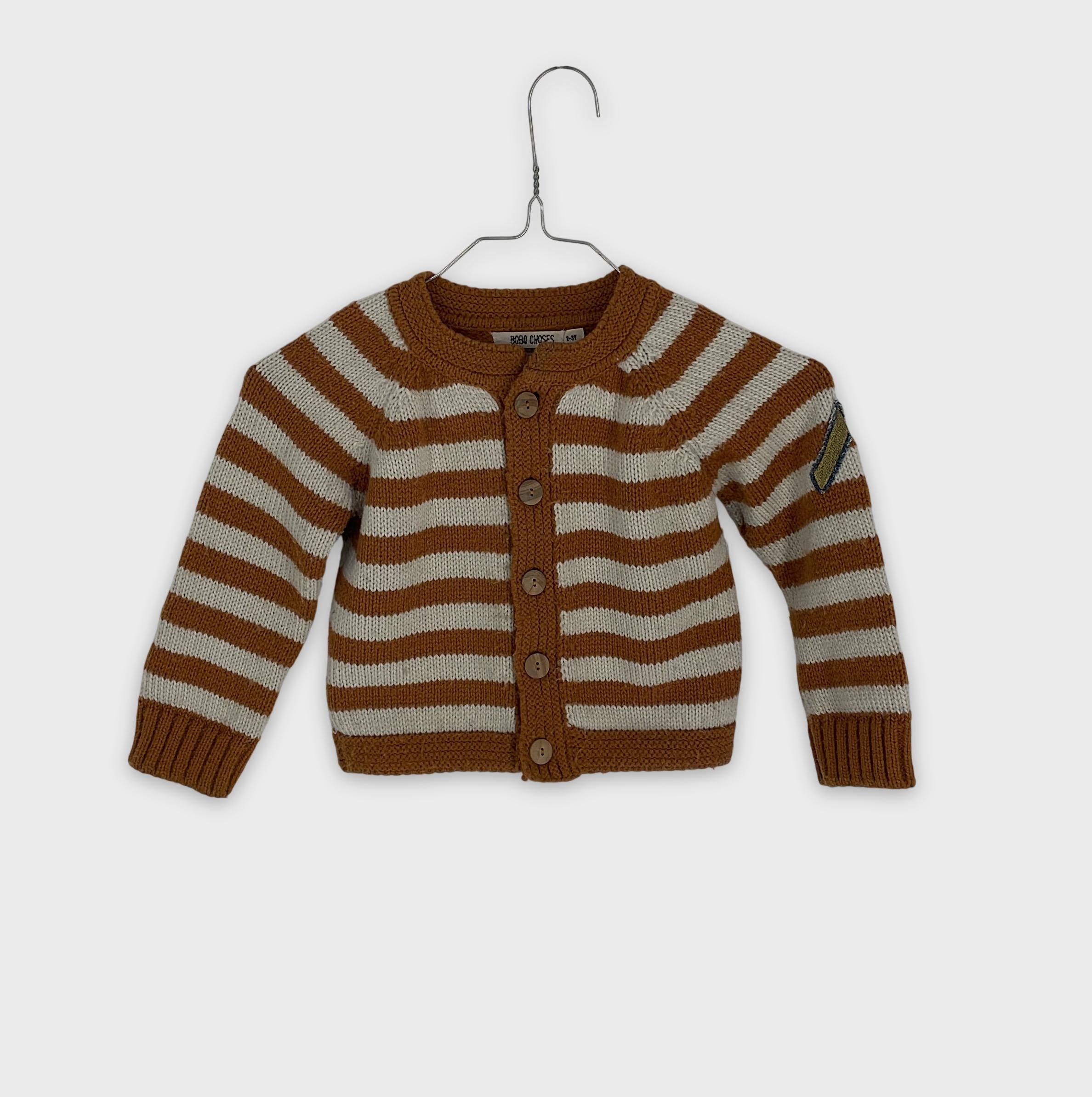 0-BOBO CHOSES - Gilet cardigan rayé - 2-3Y