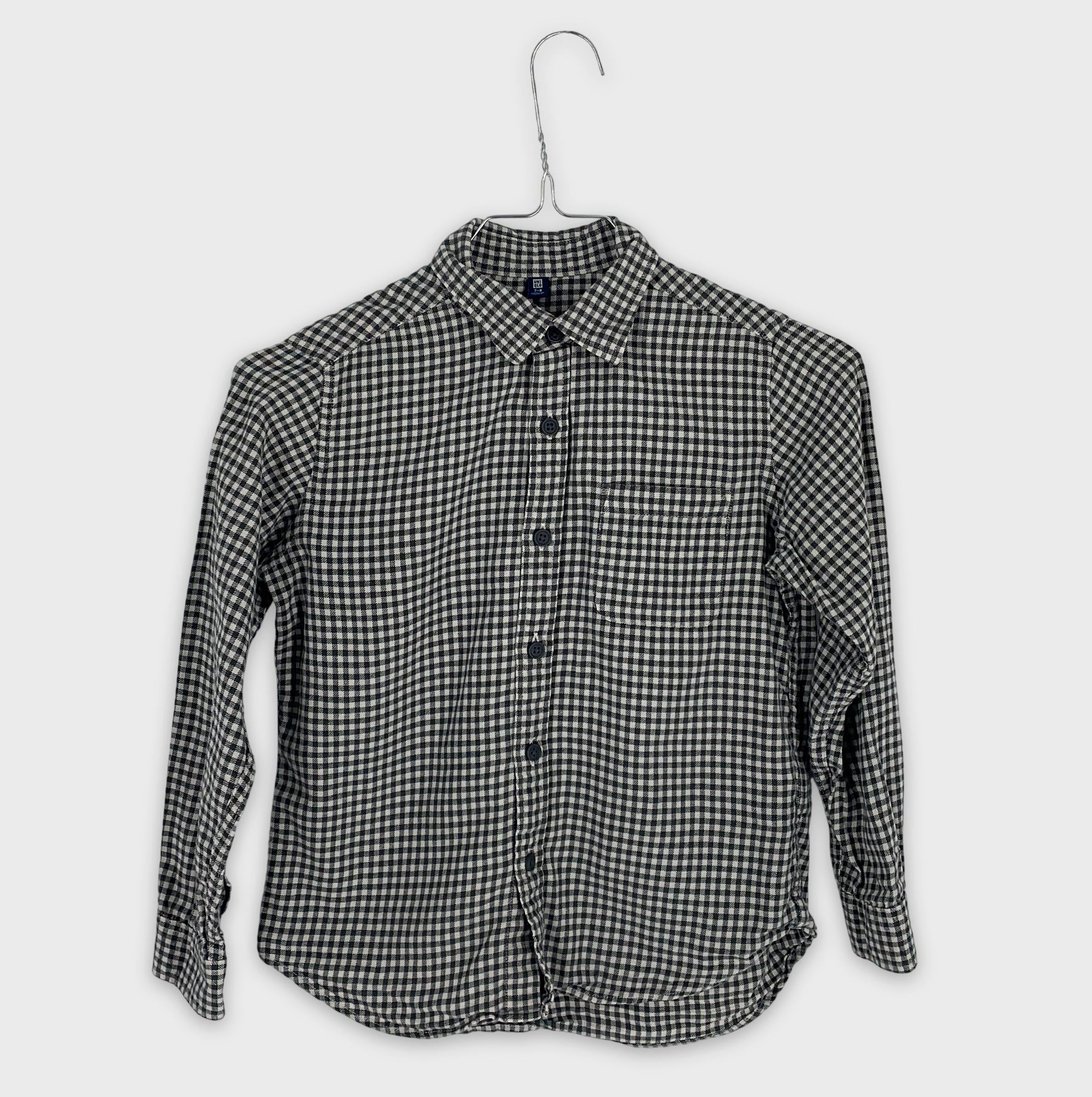 0-UNIQLO - Chemise à carreaux - 7-8 ans