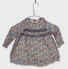 0-Buissonnière & Babies - Blouse Fleurie Smockée - 18M