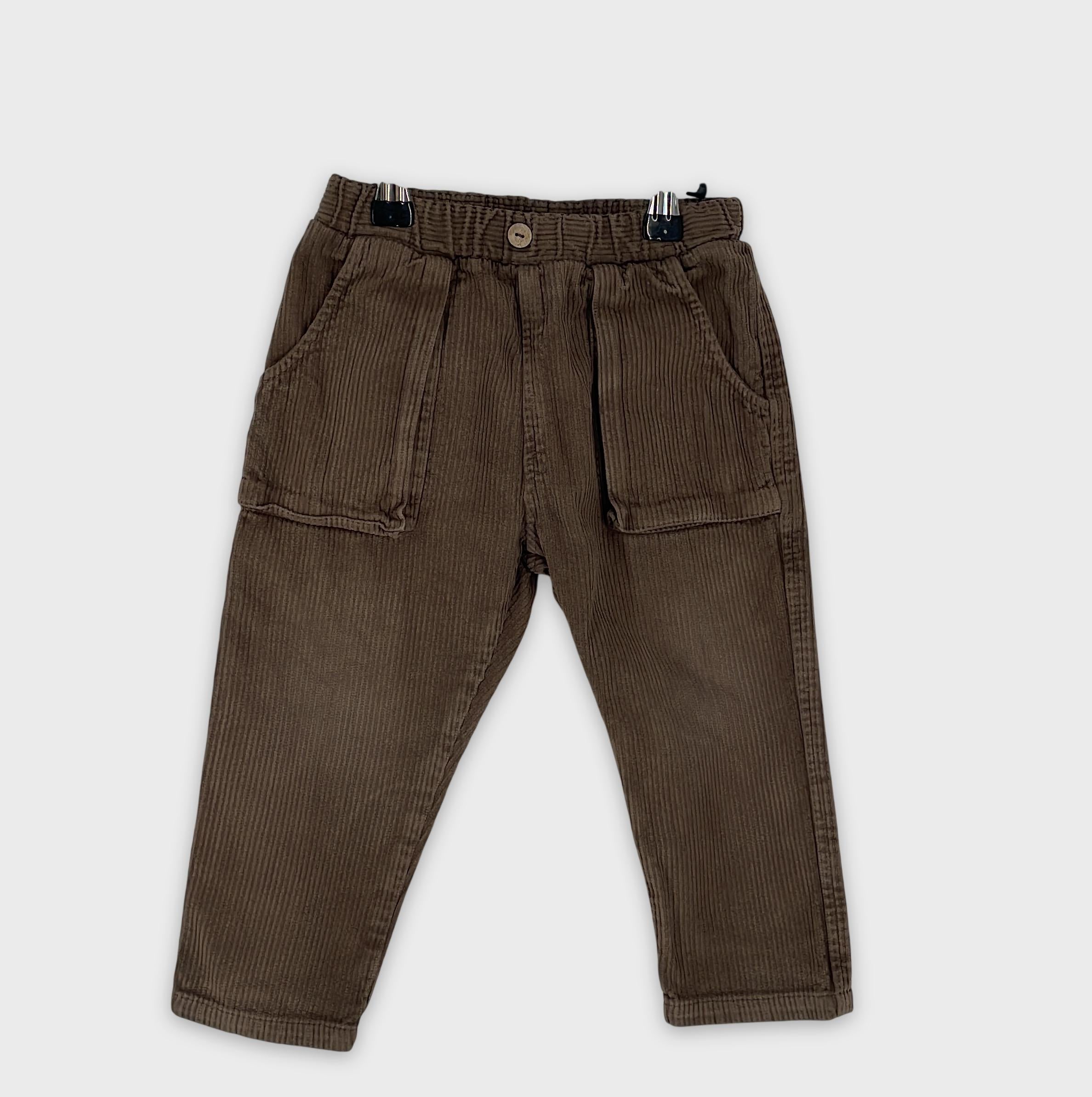 0-PLAY UP - Pantalon Côtelé - 18 Mois