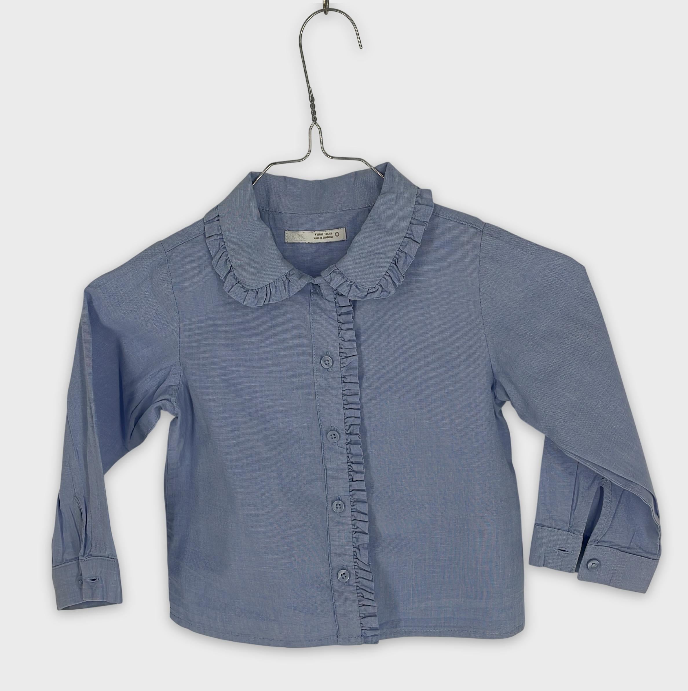 0-ZARA - Chemise à volants - 4 ANS