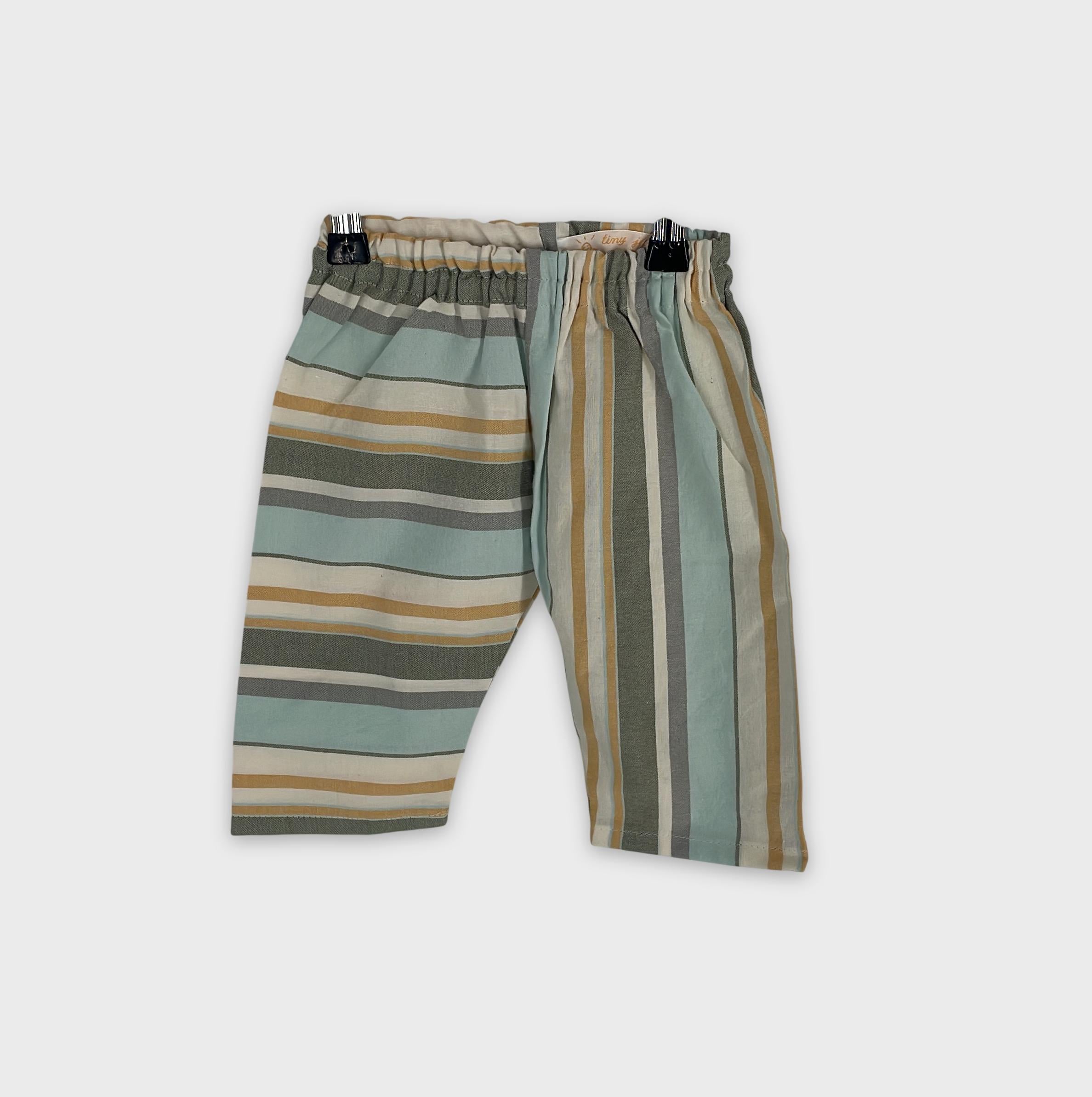 0-Inconnu - Pantalon bébé rayé - 3/6 mois
