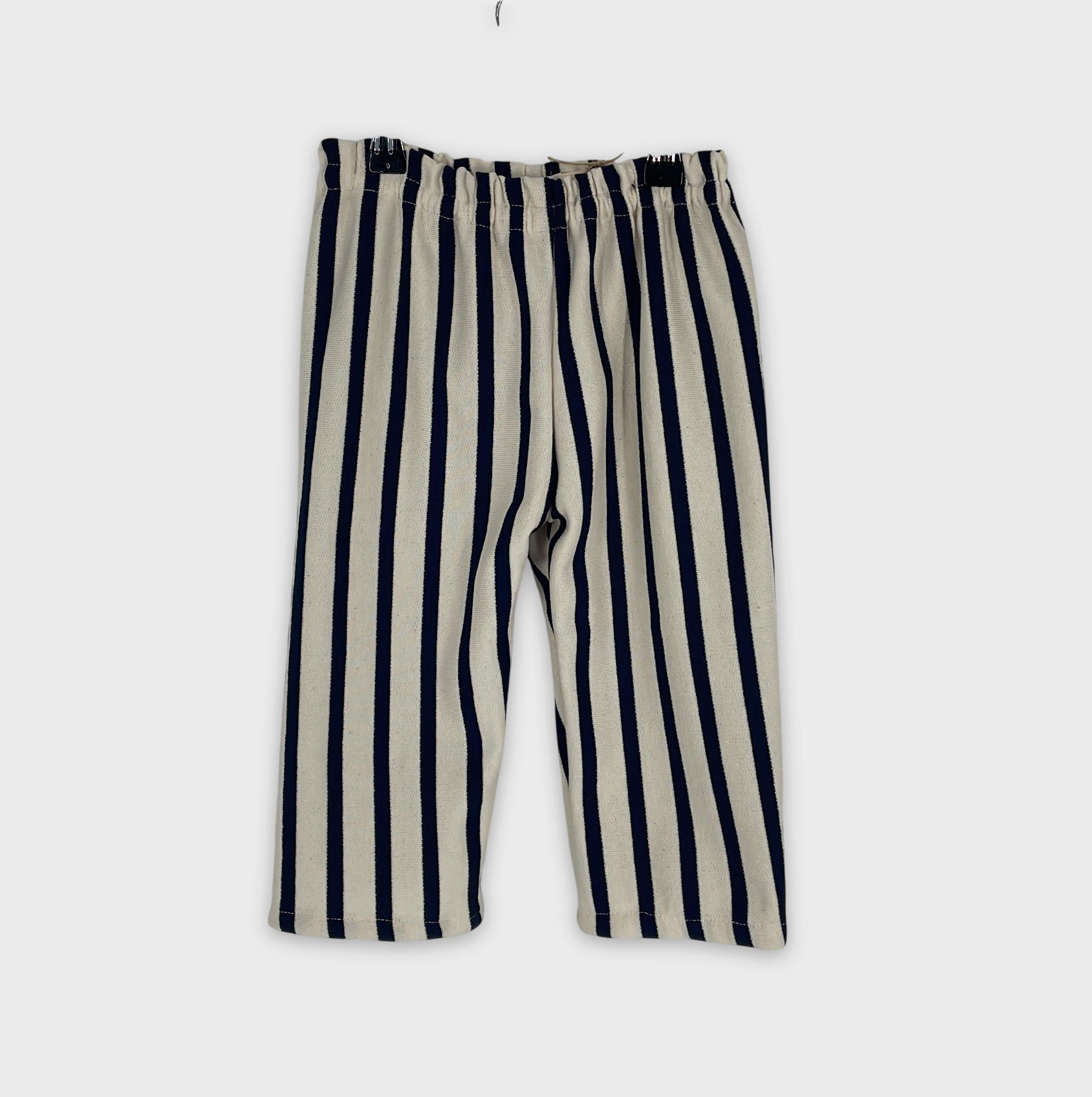 0-Inconnu - Pantalon rayé - 0-3 mois