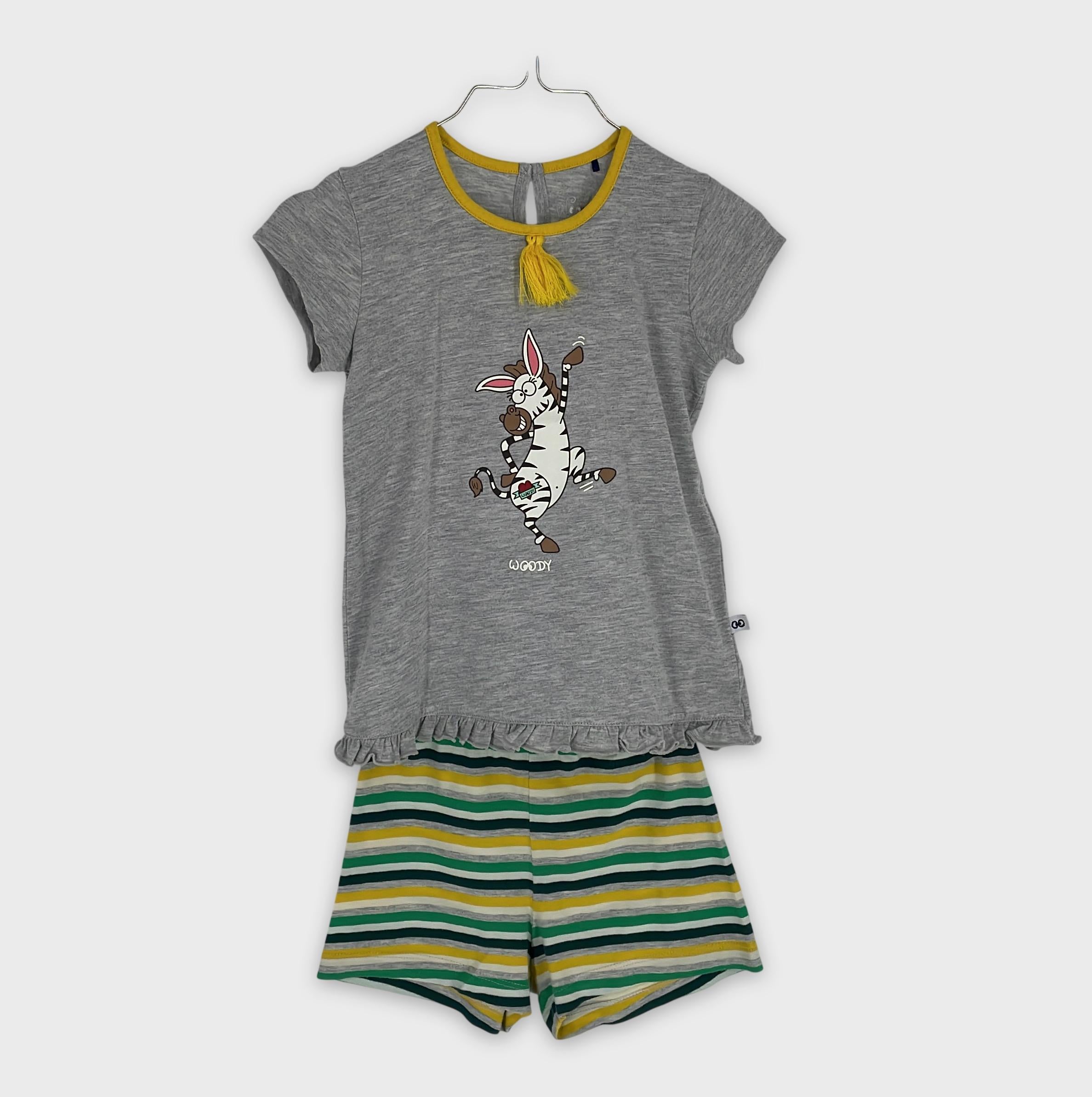 0-Woody - Ensemble T-shirt et Short - 100% Coton