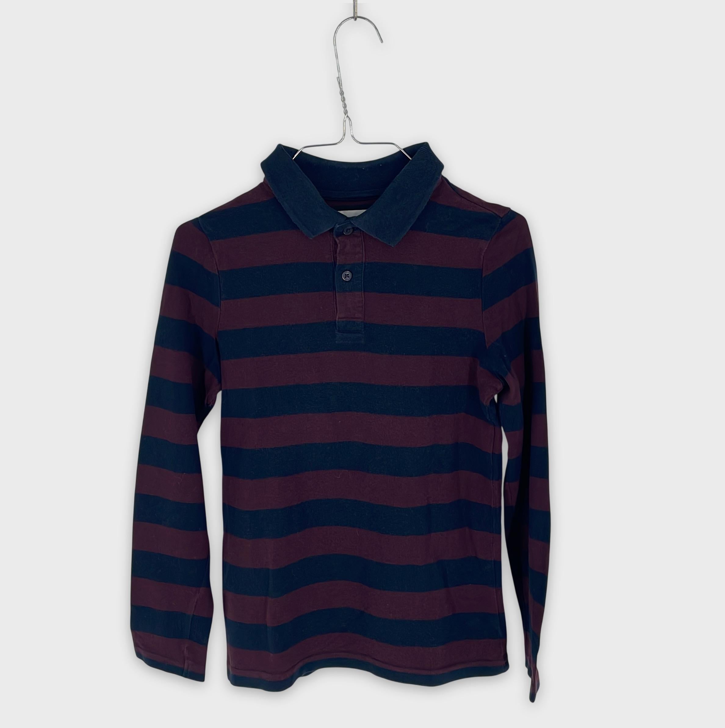 0-abcd,R - Polo rayé manches longues - 10 ans (140 cm)