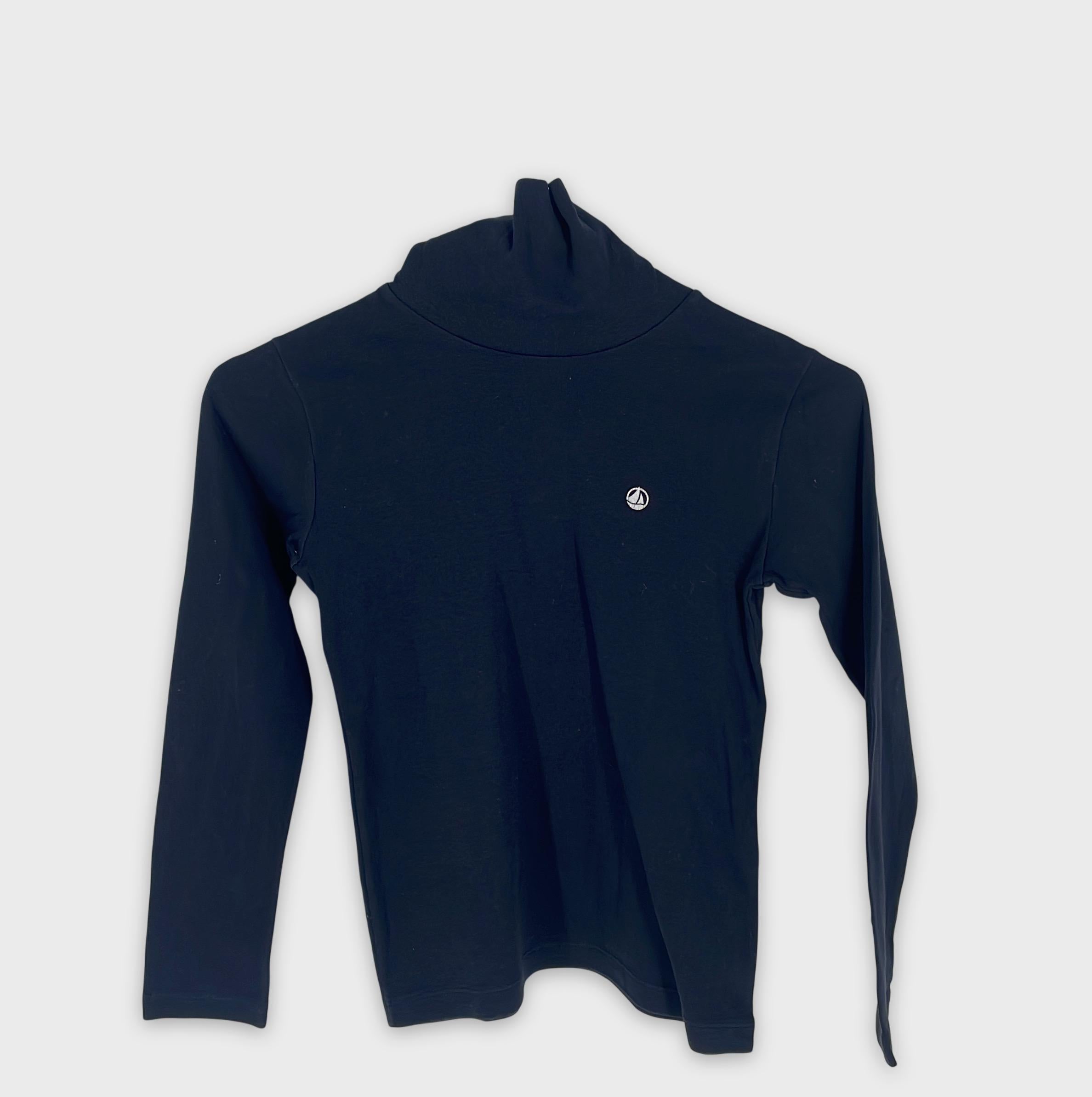 0-Petit Bateau - T-shirt col roulé manches longues - 8 ans (128 cm)