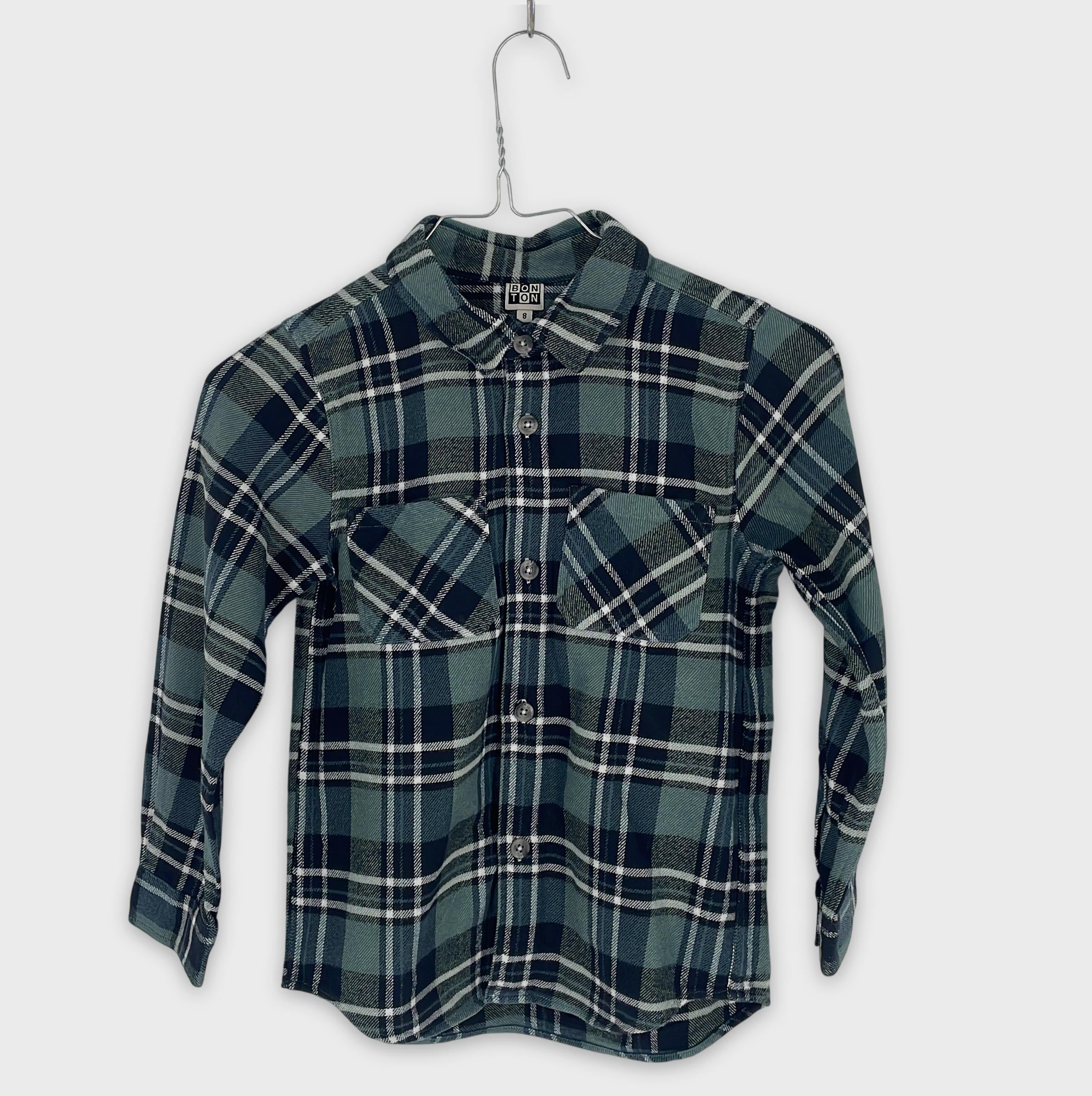 0-Bonton - Chemise à carreaux - 8 ans