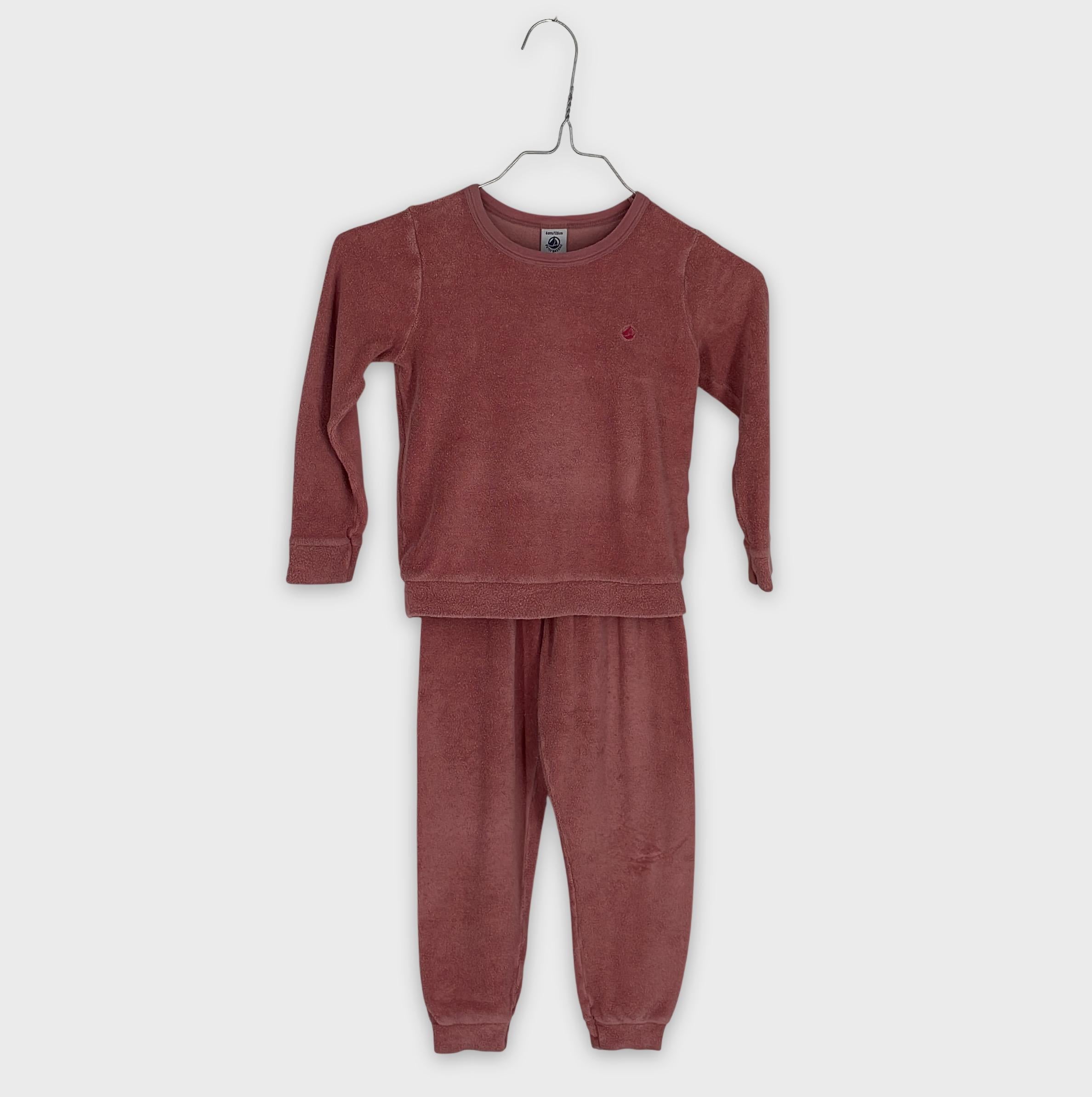0-Petit Bateau - Ensemble jogging cœur brodé - 6 ans (116cm)
