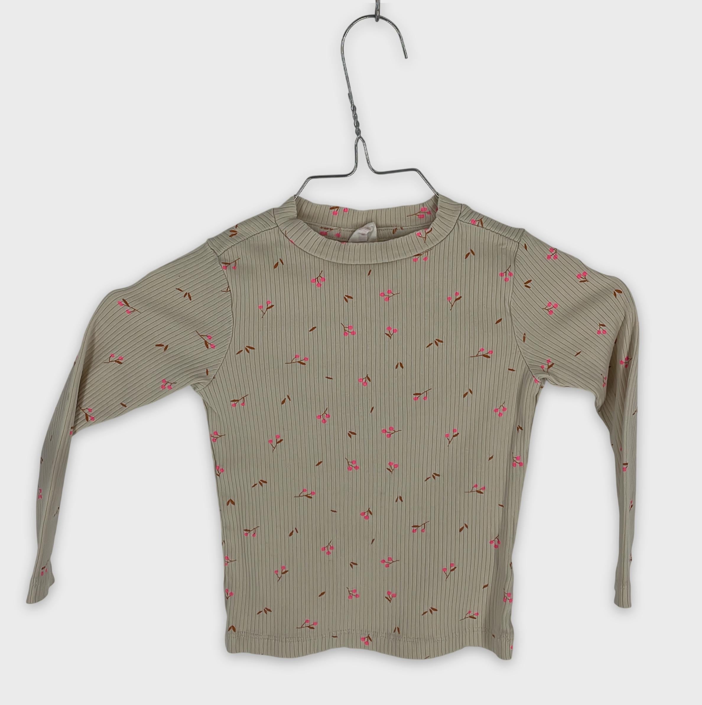 0-HEMA - T-shirt manches longues côtelé - 3-4 ANS