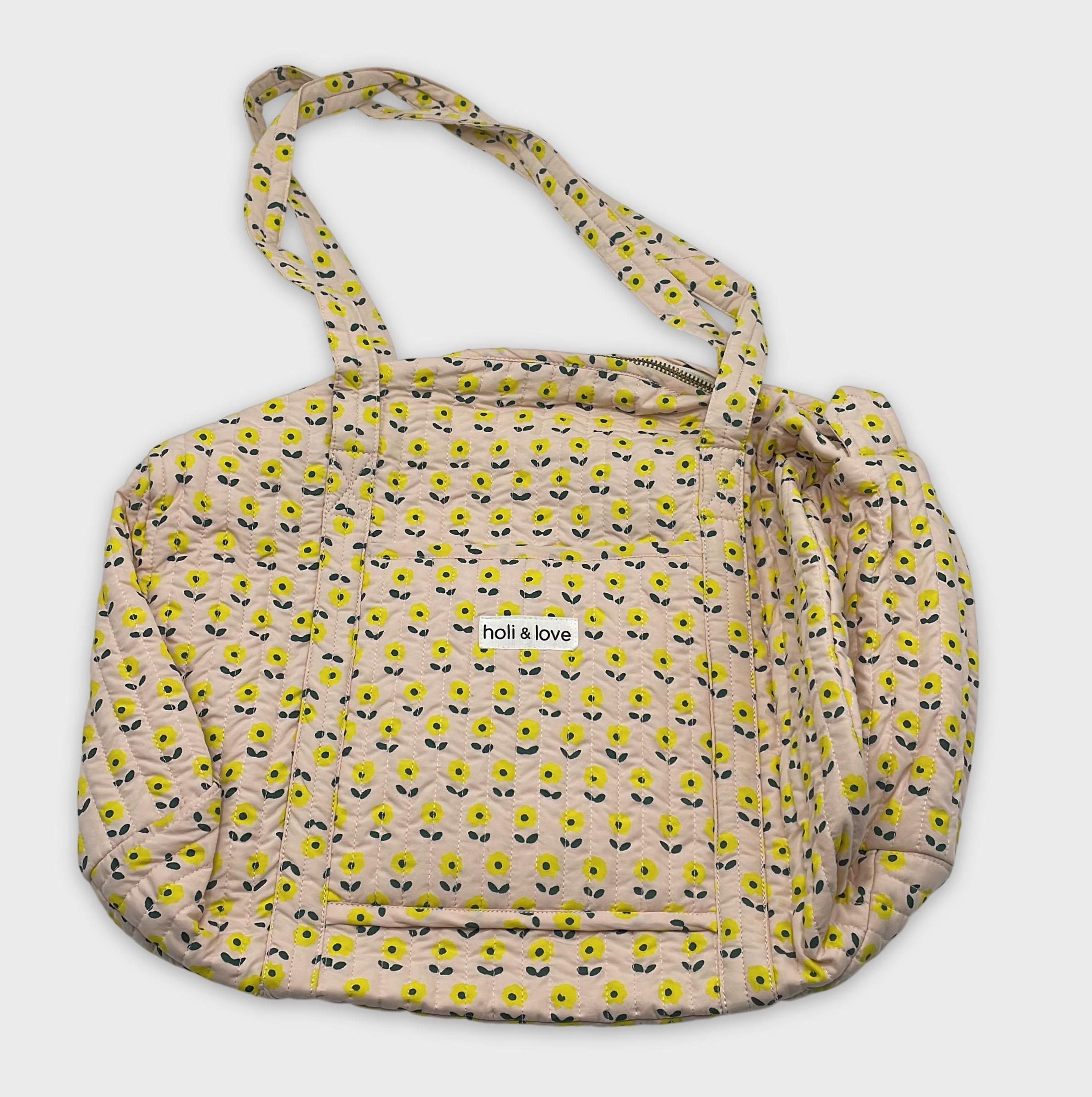 0-Holi & Love - Sac cabas matelassé - Grande Taille