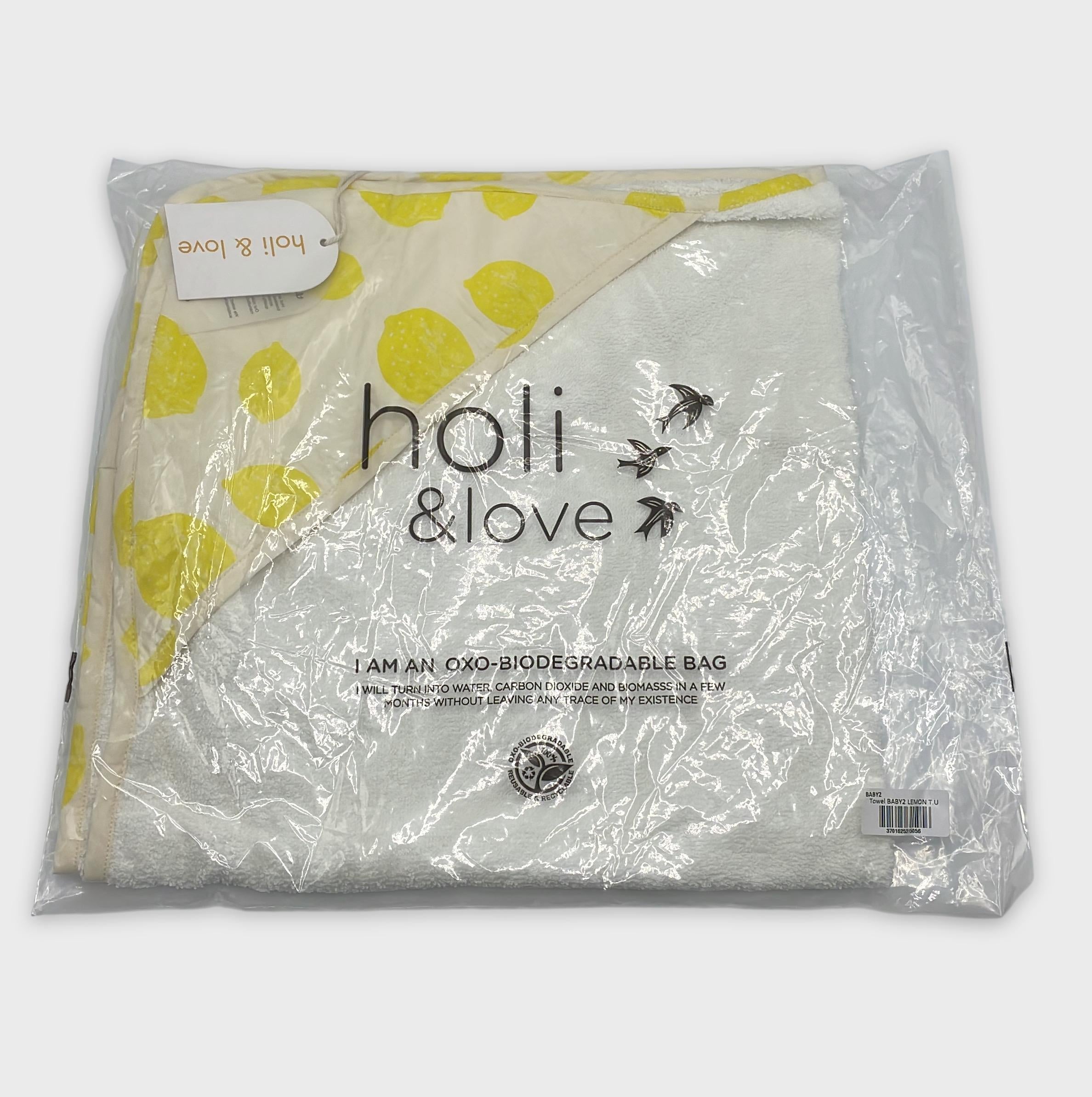 0-holi & love - Peignoir de bain à capuche - Taille Unique Bébé